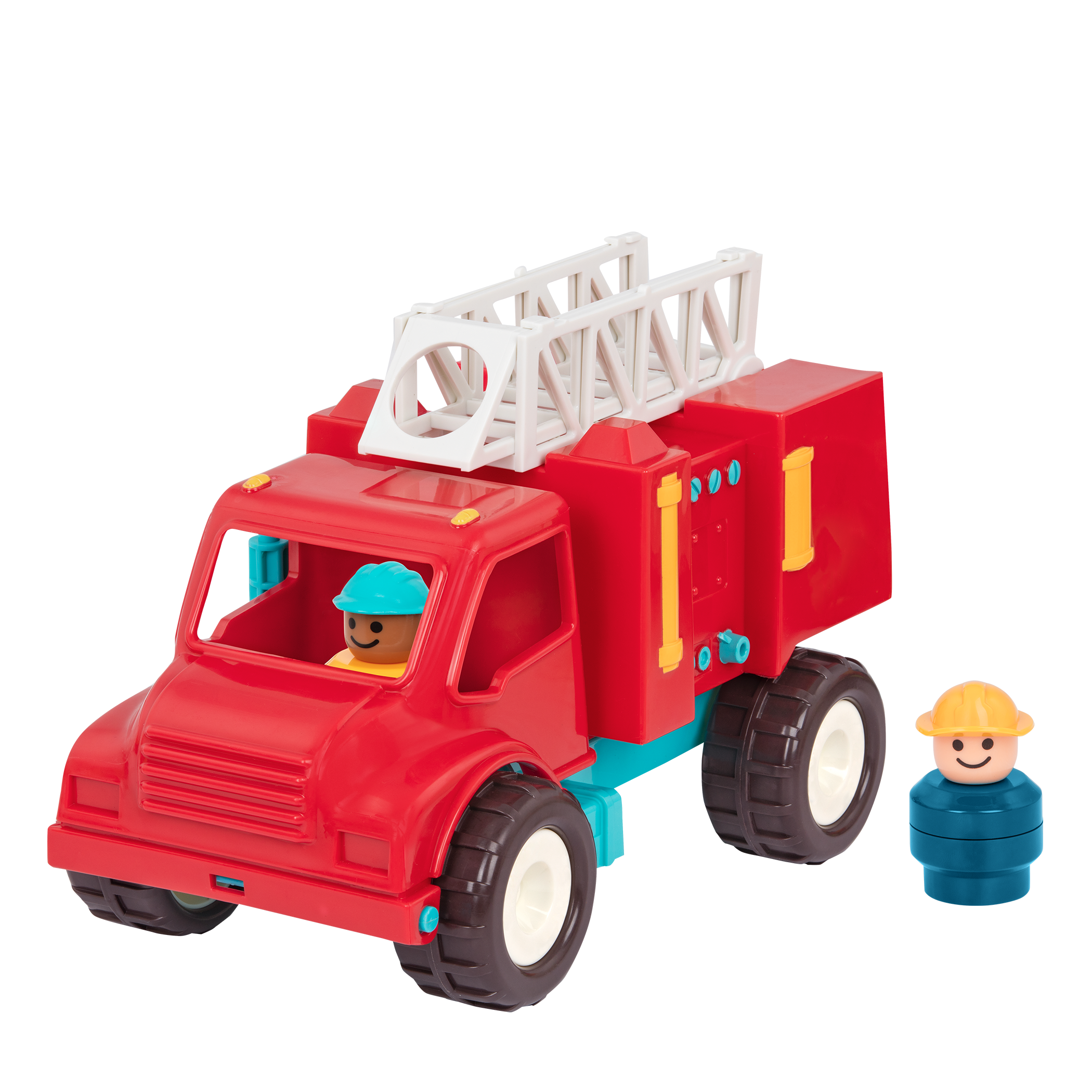 Toy firetruck with firemen