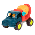 Toy cement mixer with driver.