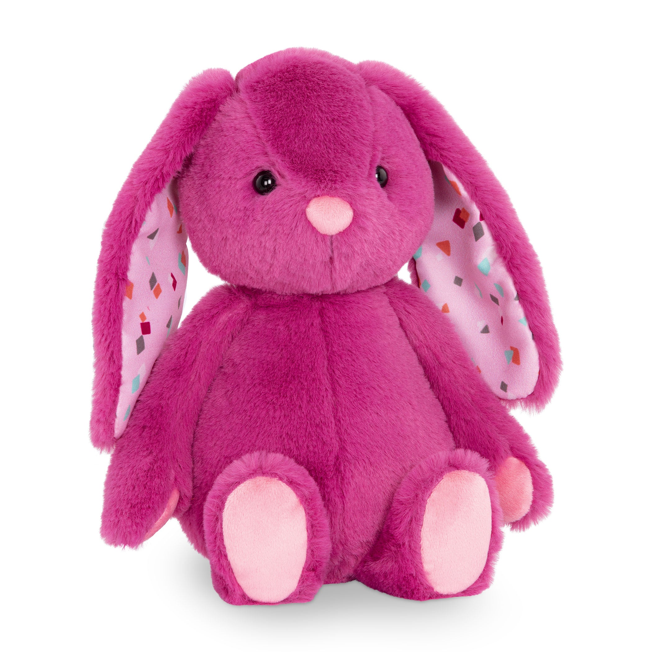 Pink plush bunny.