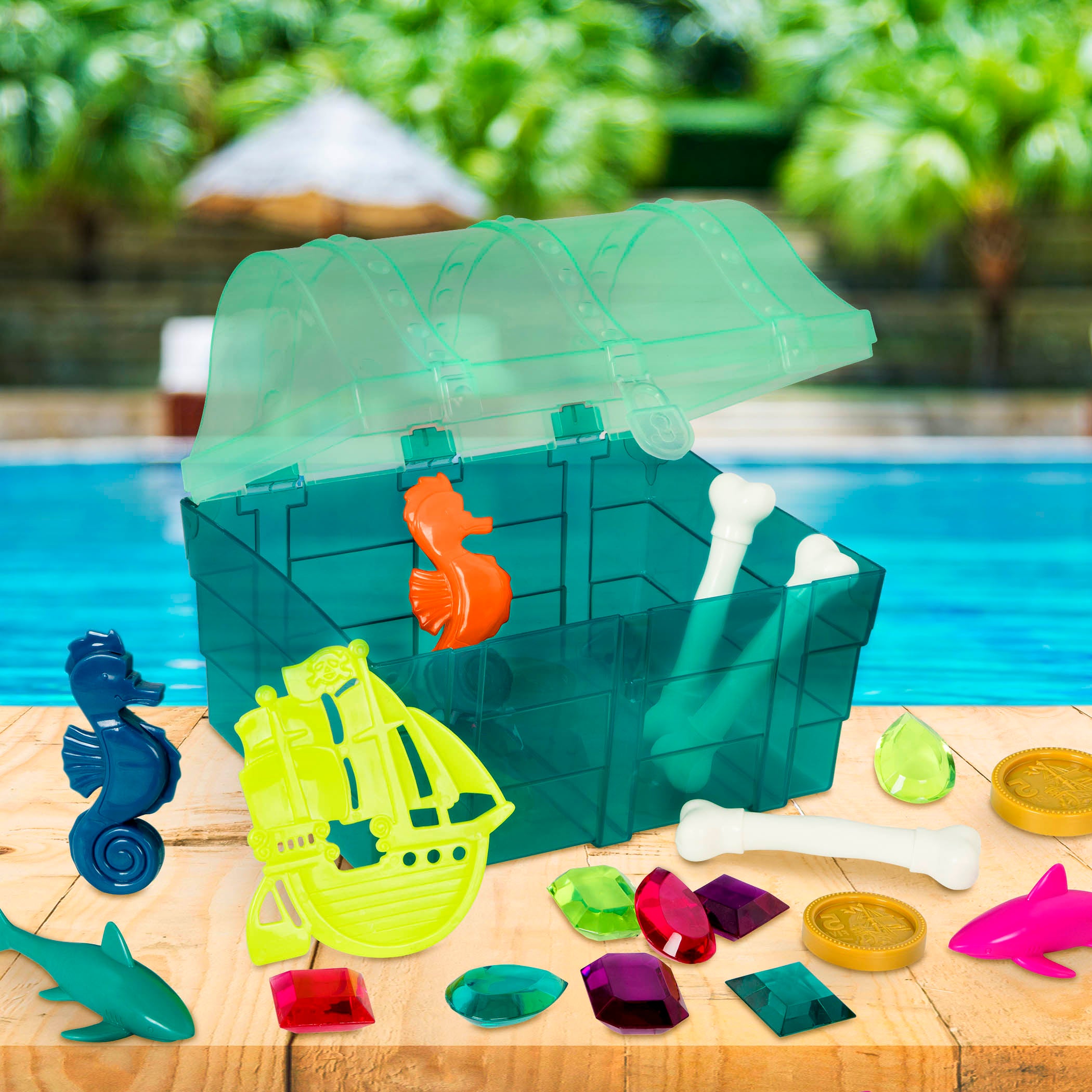 Treasures Ahoy! | 28-Piece Pirate Pool Set | B. toys – MaisonBattat