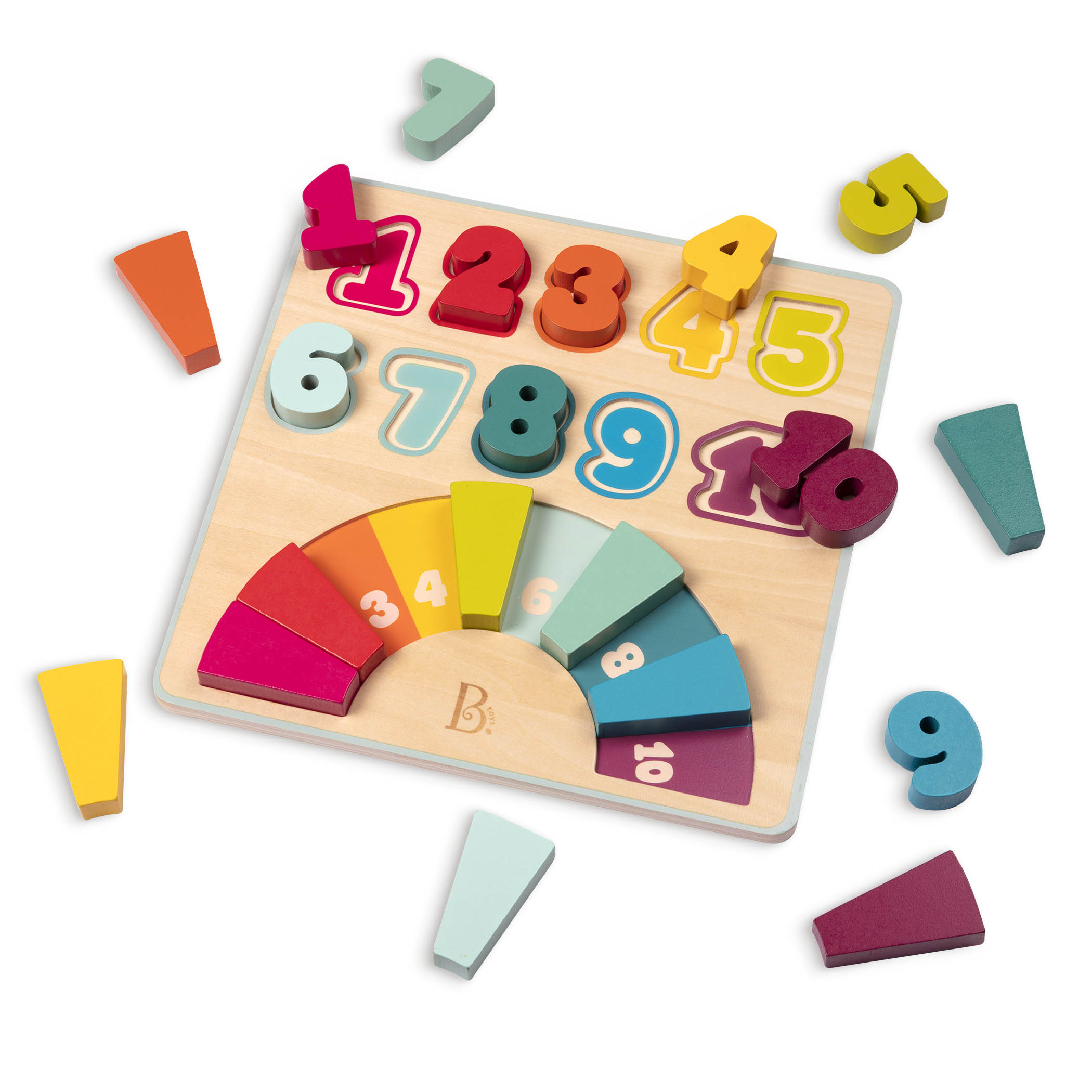 Wooden number puzzle.