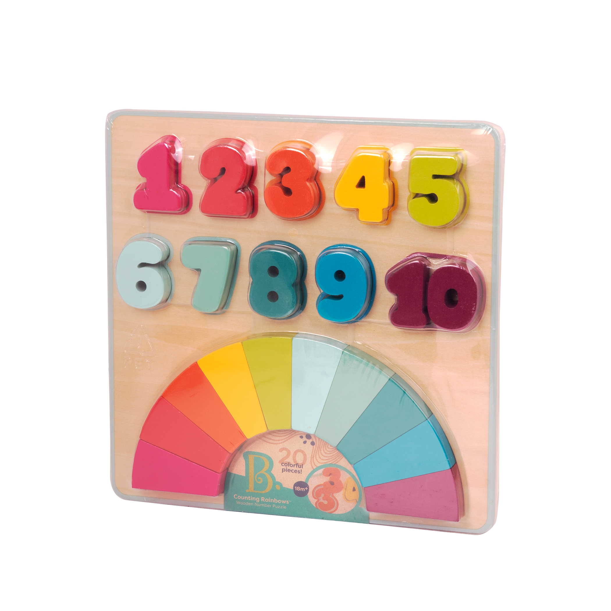 Wooden number puzzle.