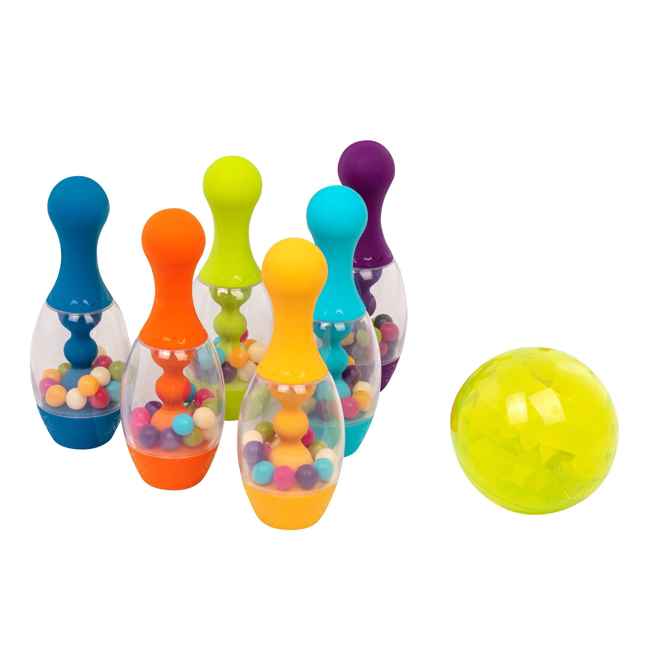 Colorful bowling set for kids.