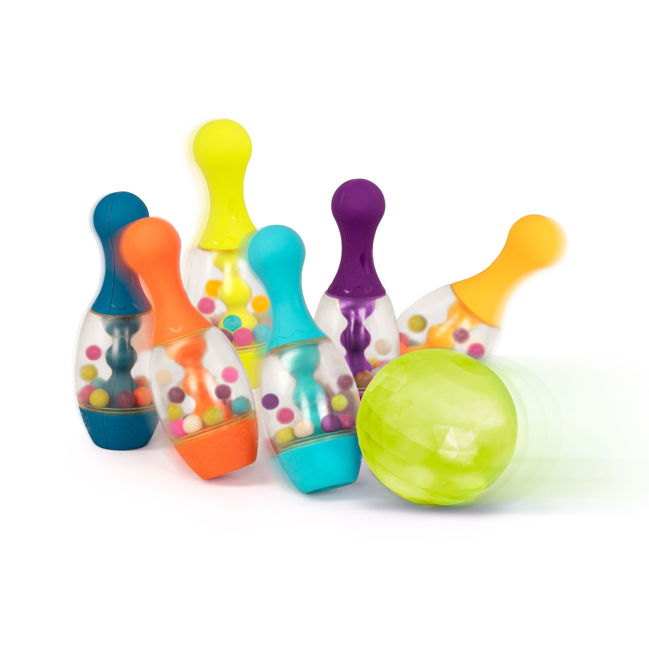 Colorful bowling set for kids.