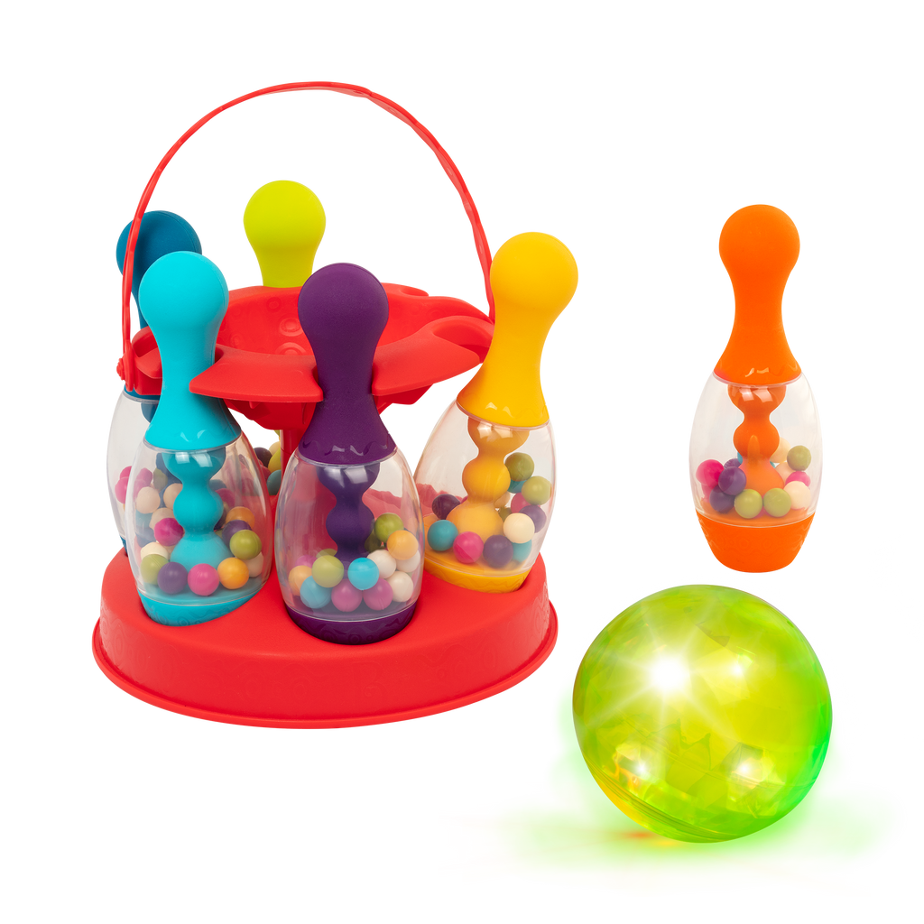 Colorful bowling set for kids.