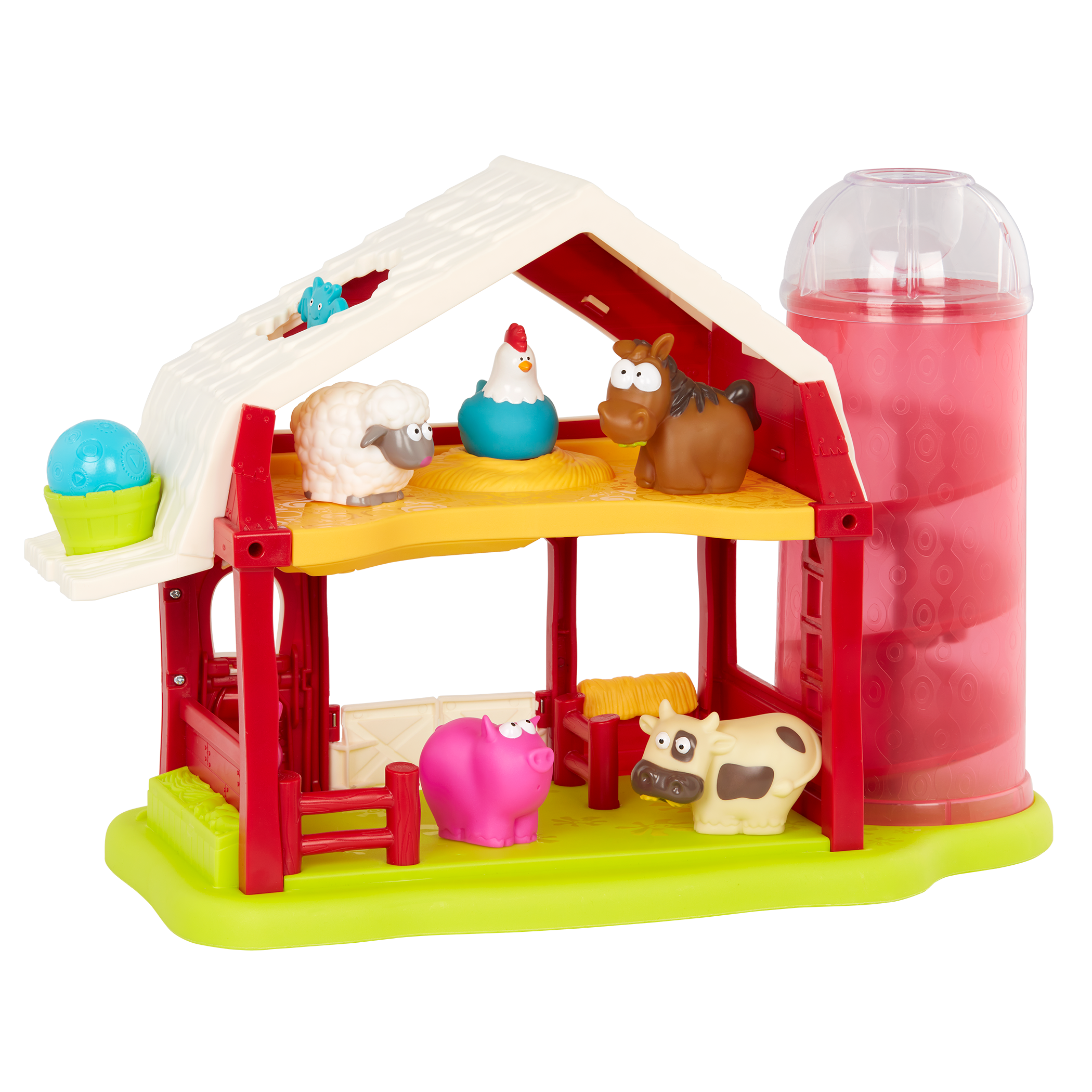 Toy barn with animals.