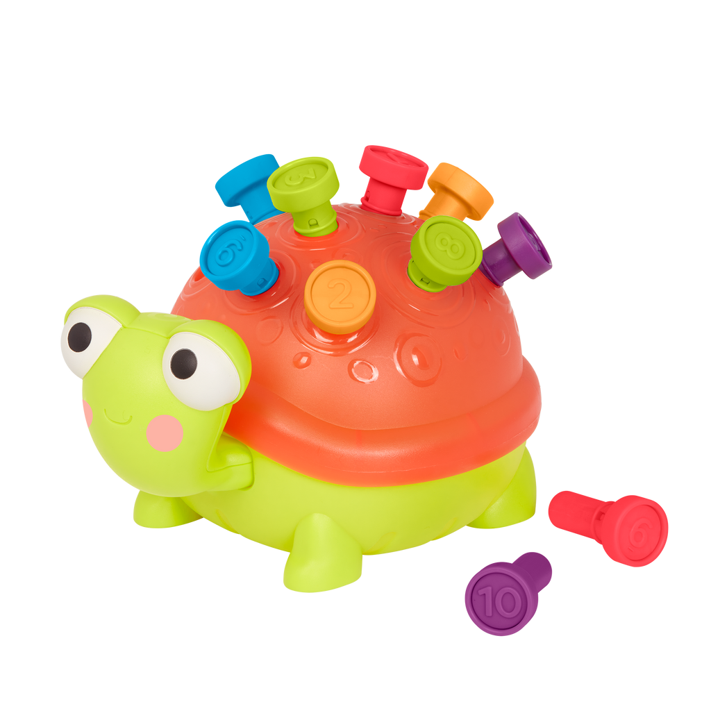 Light-up turtle counting toy.
