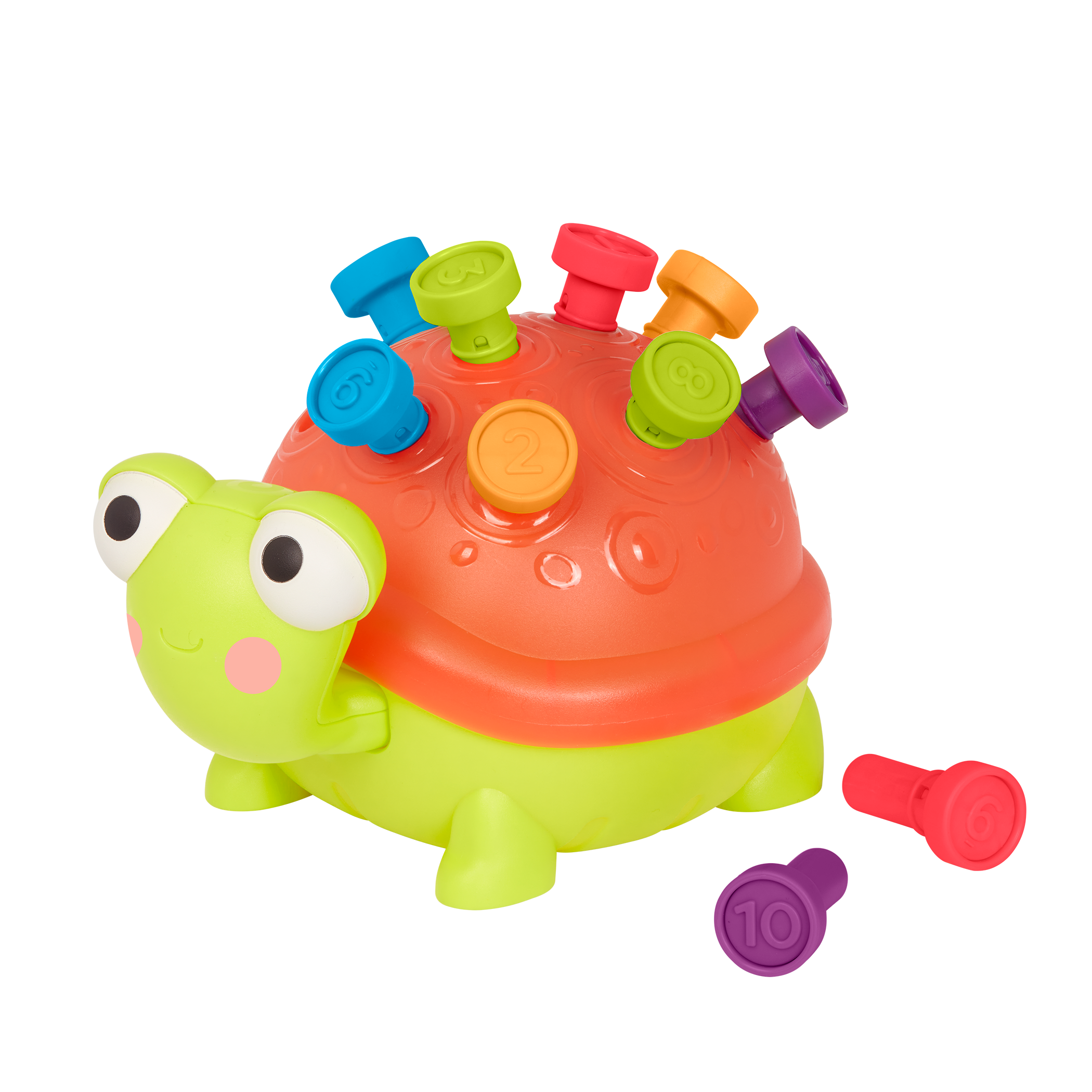 Light-up turtle counting toy.