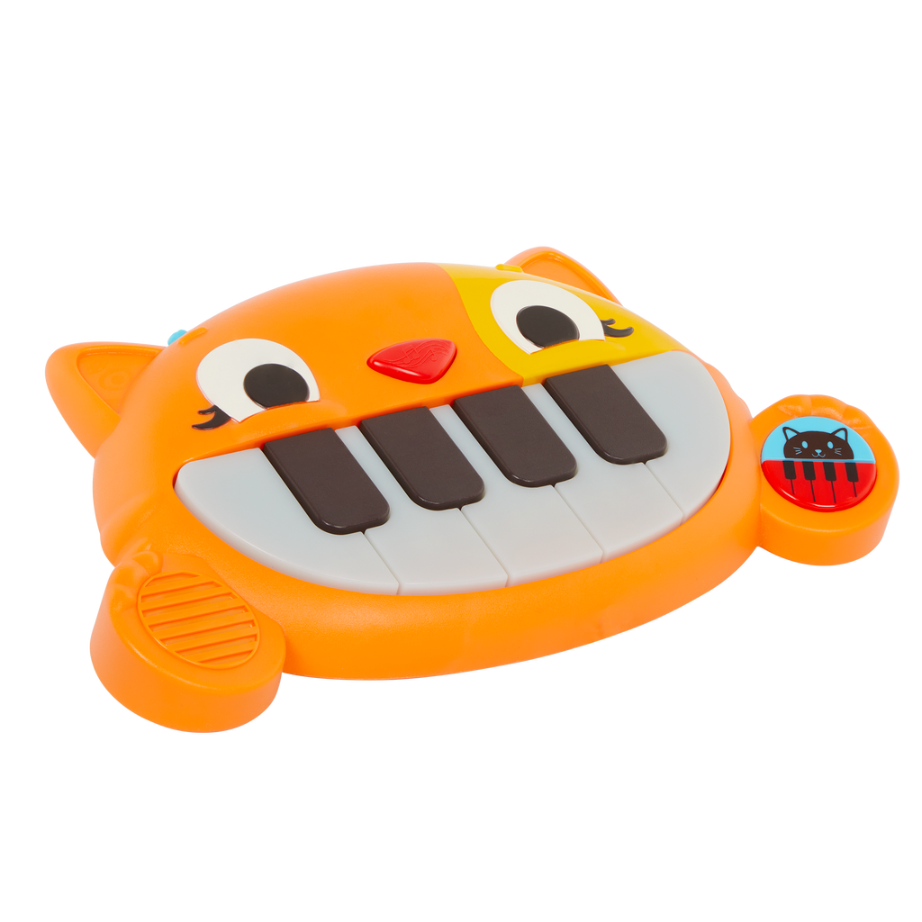 Mini cat keyboard lighting up.