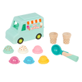 Toy ice cream truck with scoops.