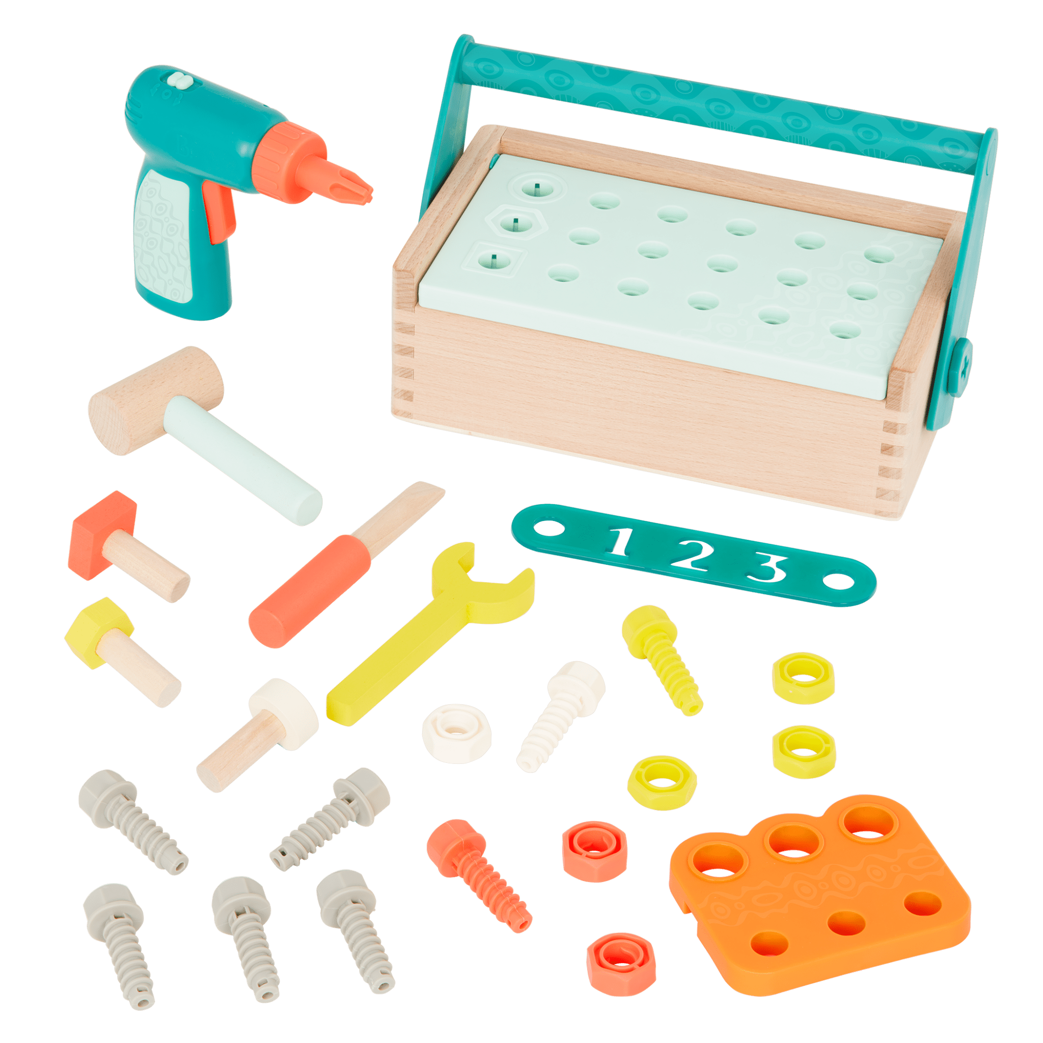 Fix 'n' Play Kit | 25-Piece Wooden Tool Box | B. toys – MaisonBattat