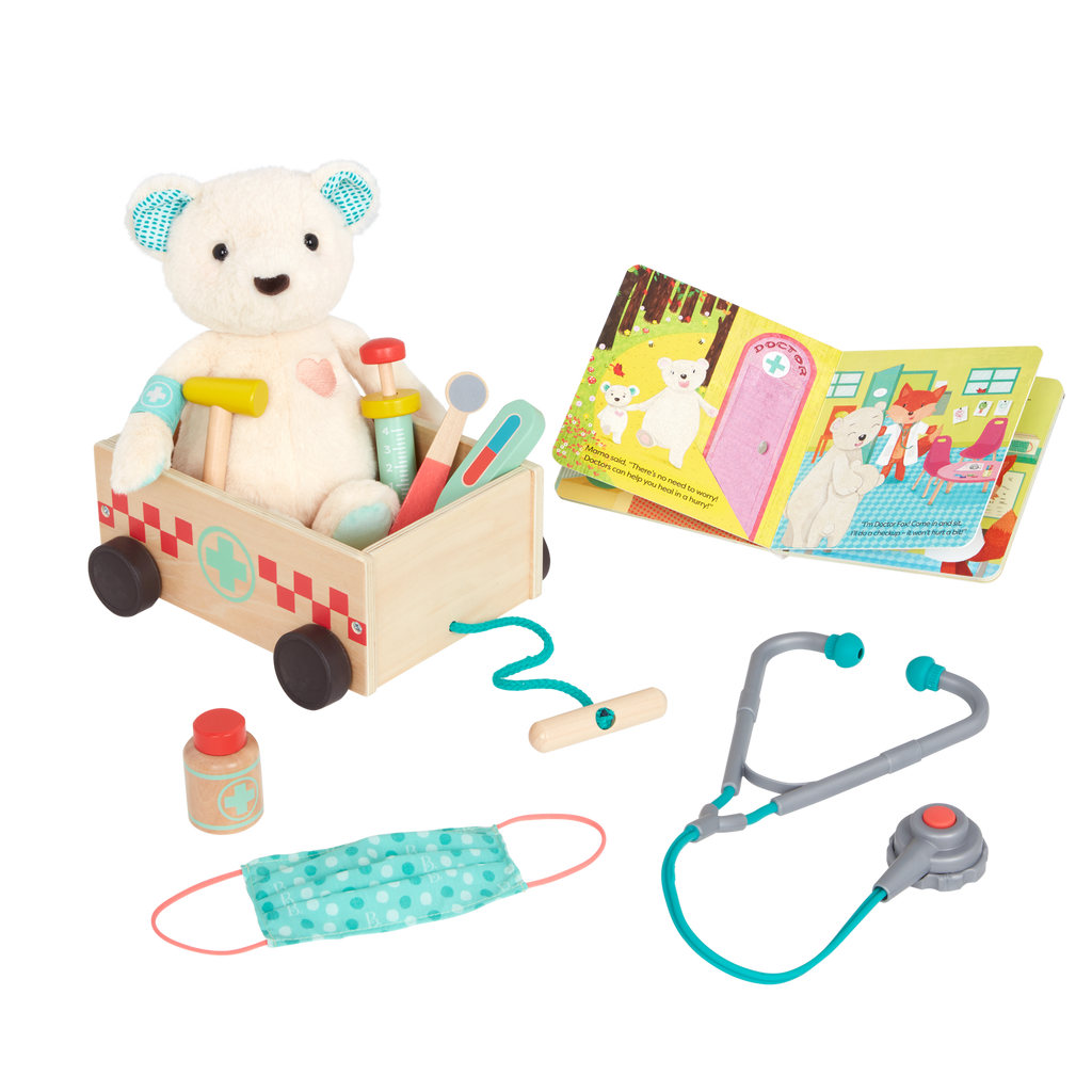 Happyhues - Bobby Bear Playset - B. toys