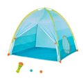 Outdoor tent with flashlight projector for kids