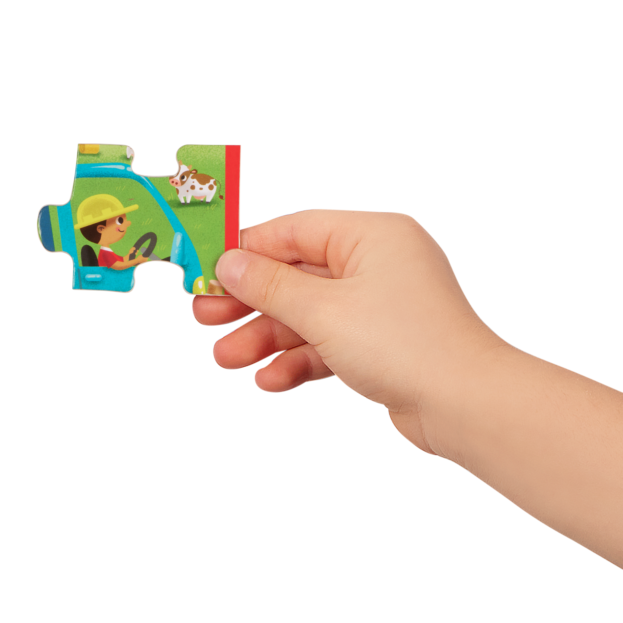 Four wooden truck puzzles.