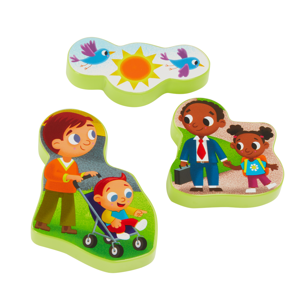 Chunky wooden puzzle.