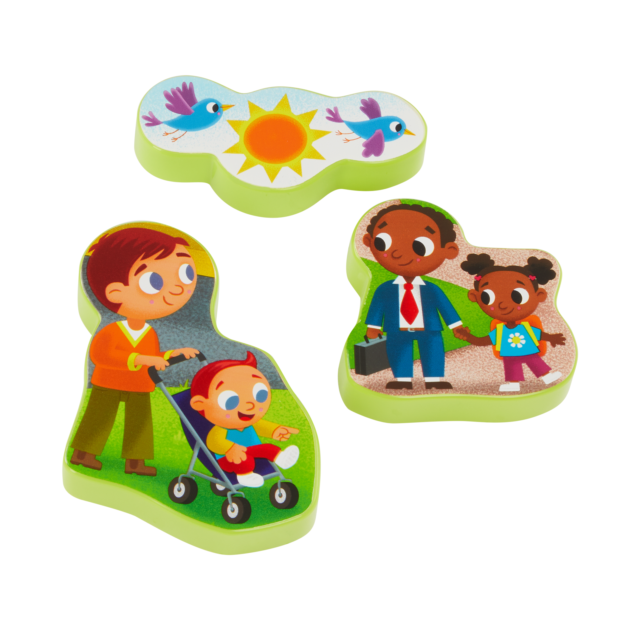 Chunky wooden puzzle.