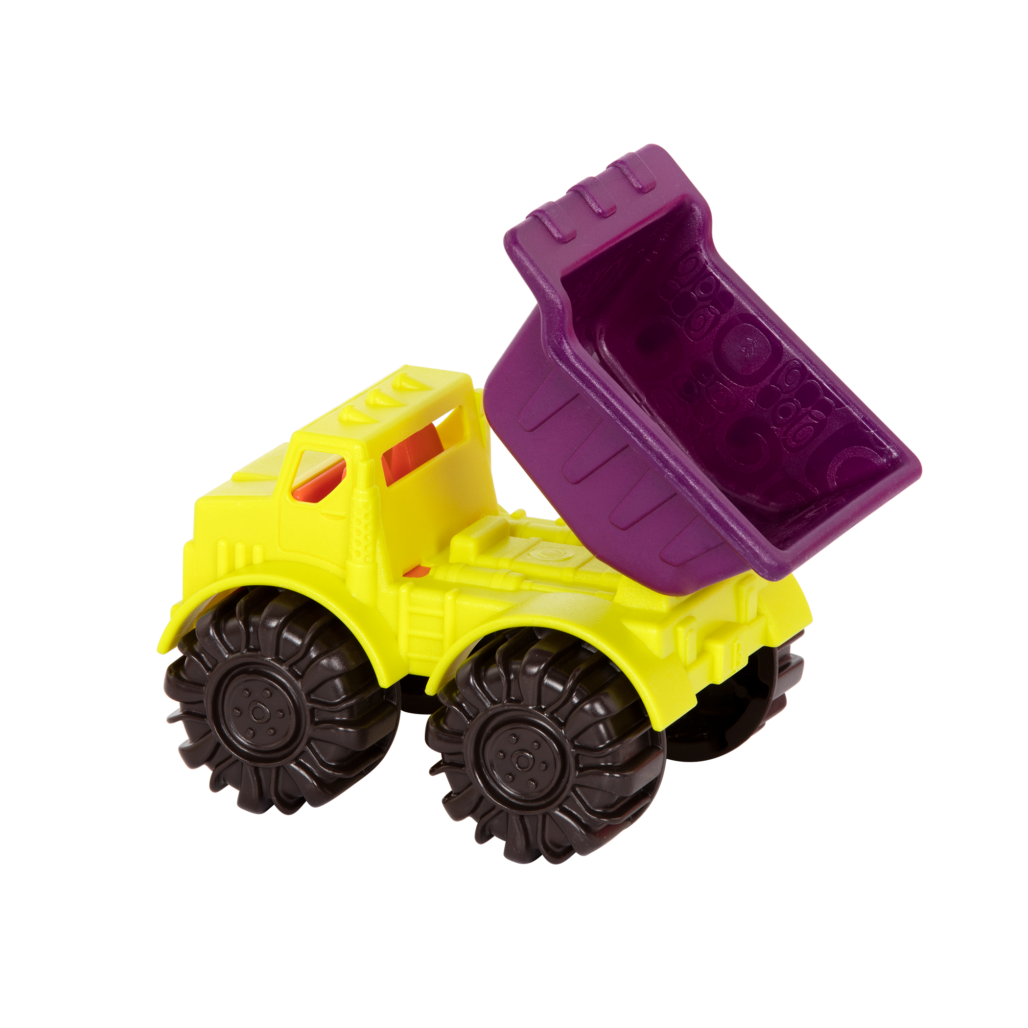 Dump truck and beach toys.