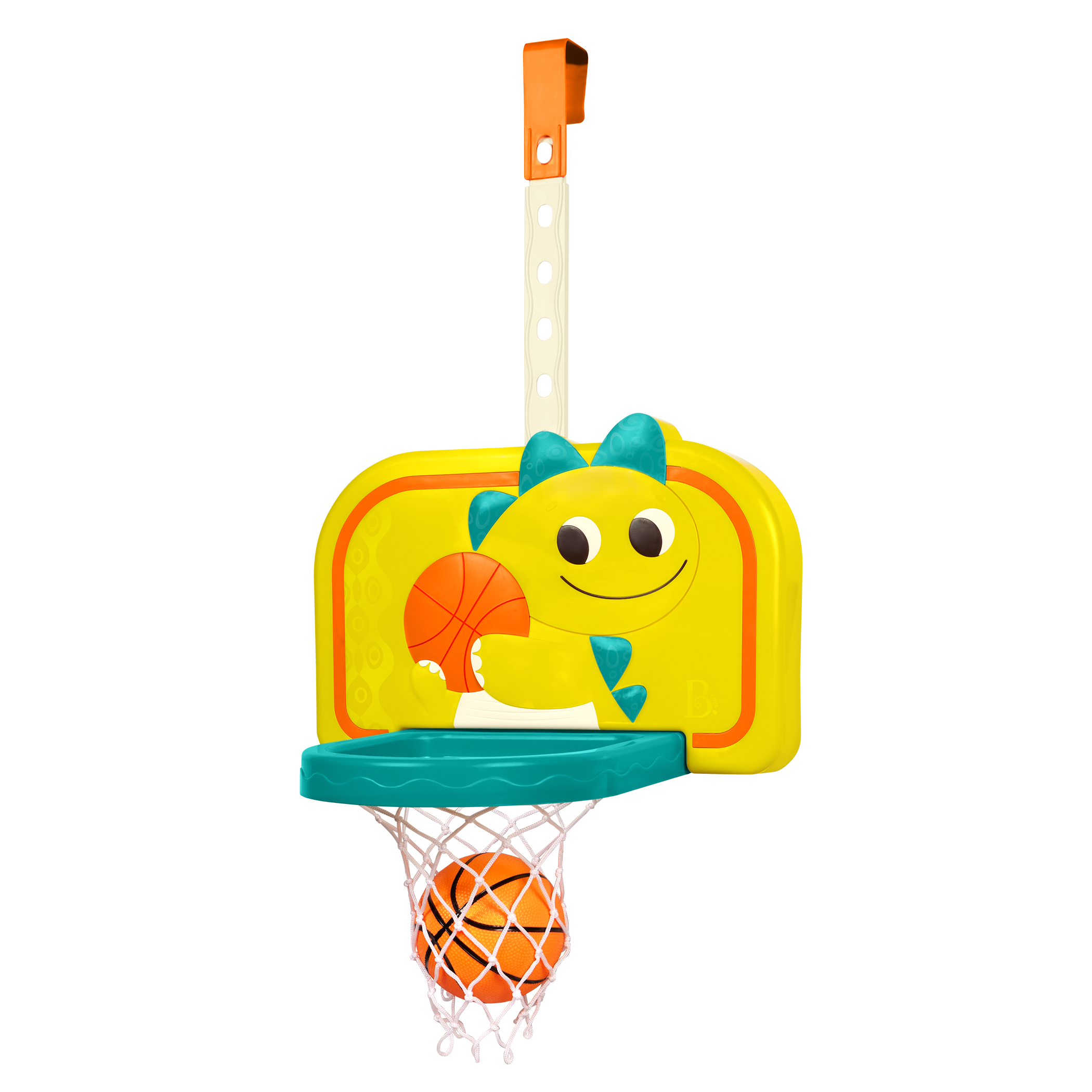 Adjustable kids basketball net door hanging