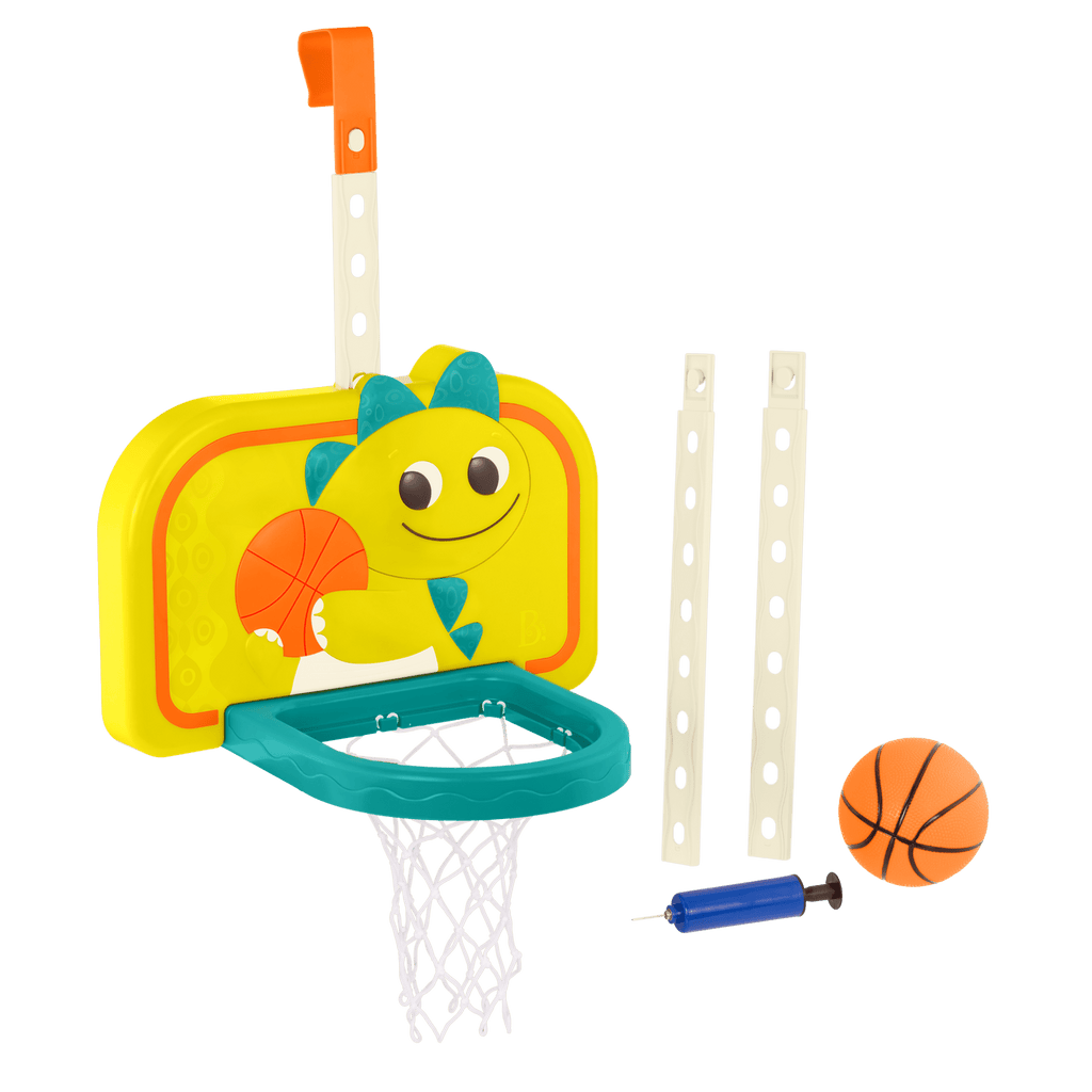 Adjustable kids basketball net door hanging