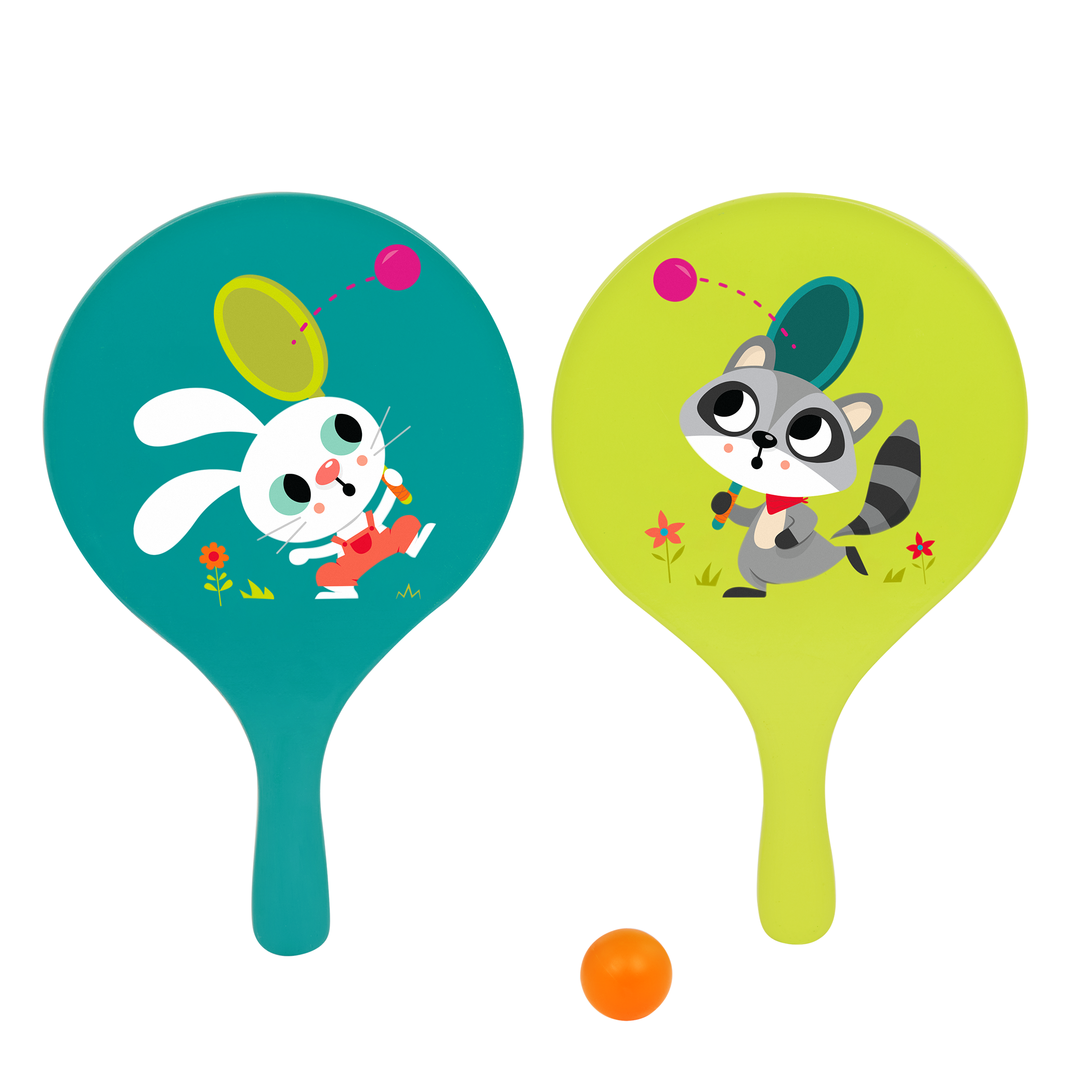 Bouncy paddle ball game for kids summer