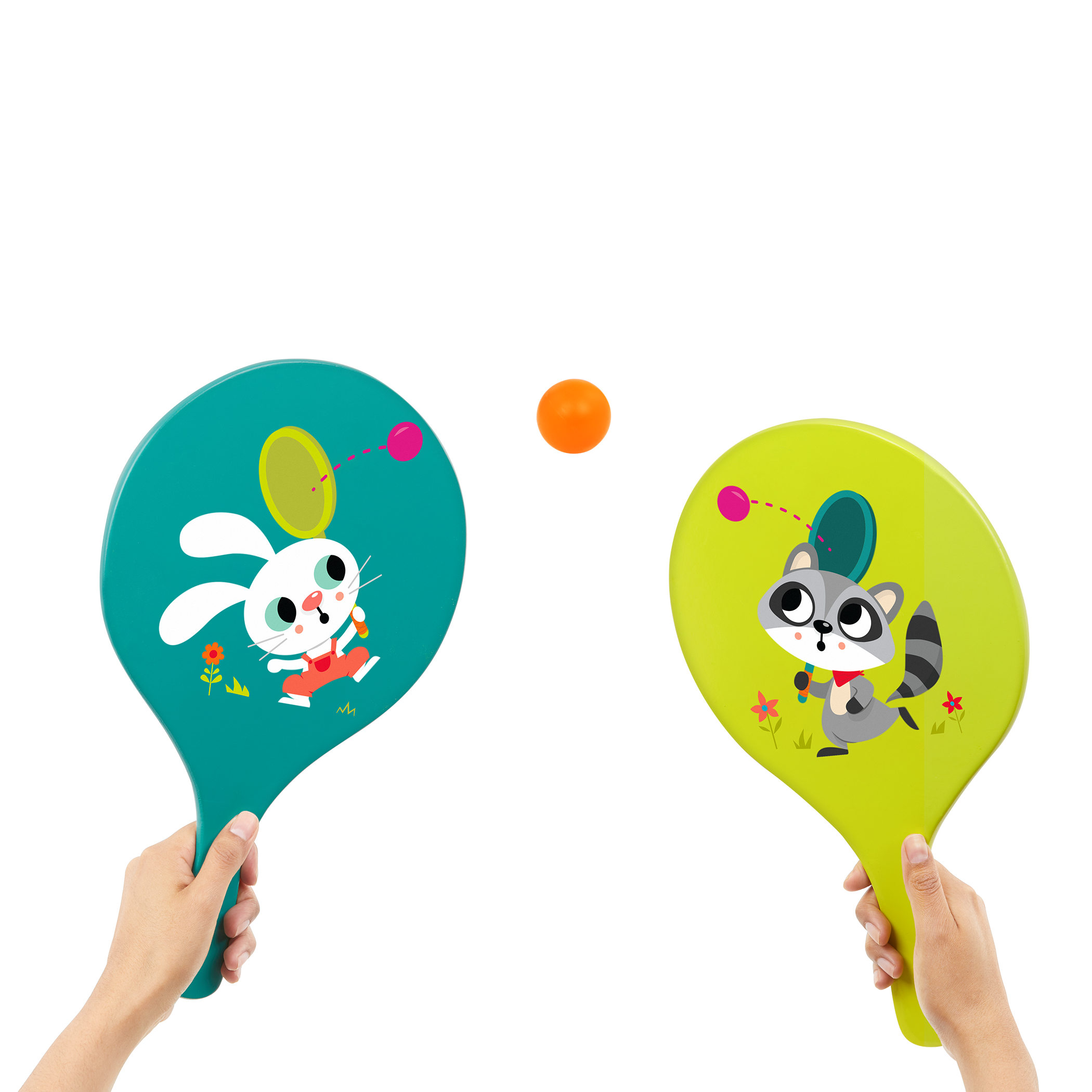 Bouncy paddle ball game for kids summer