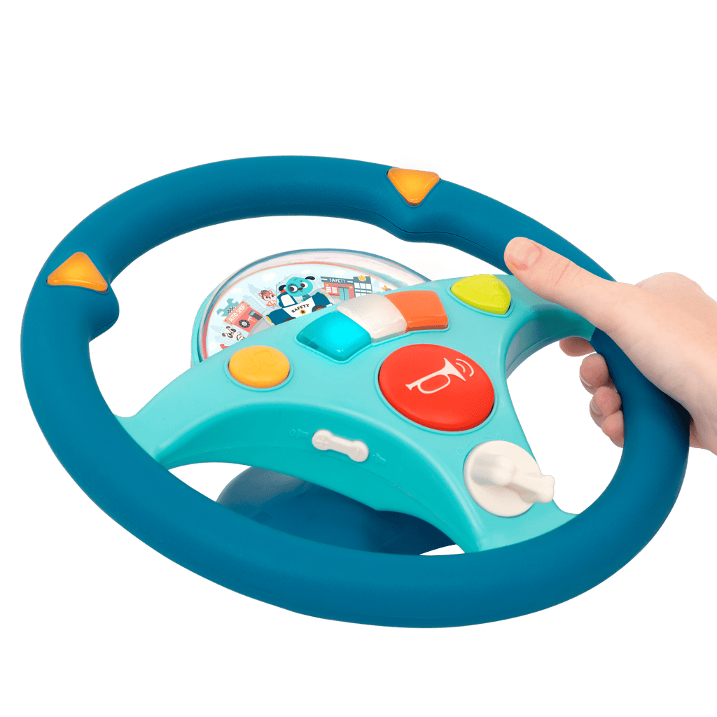 Toy steering wheel.