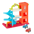 3-level garage playset with 2 toy cars