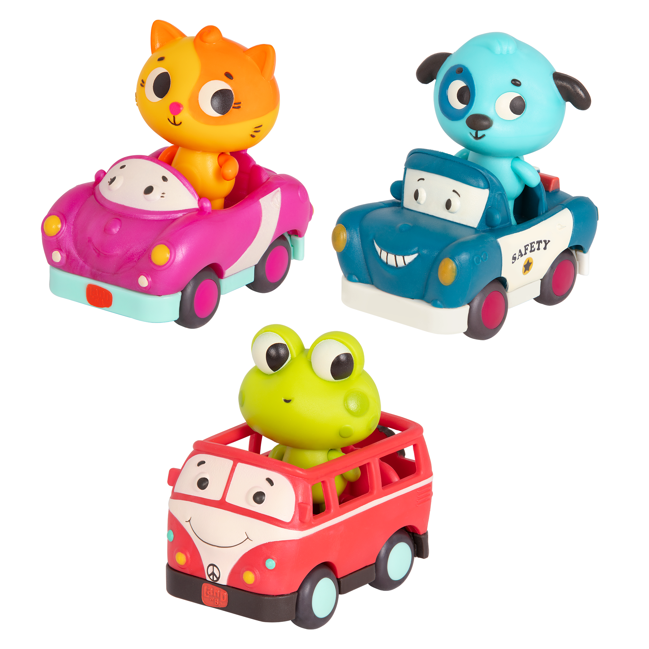 Set of mini vehicles for toddlers