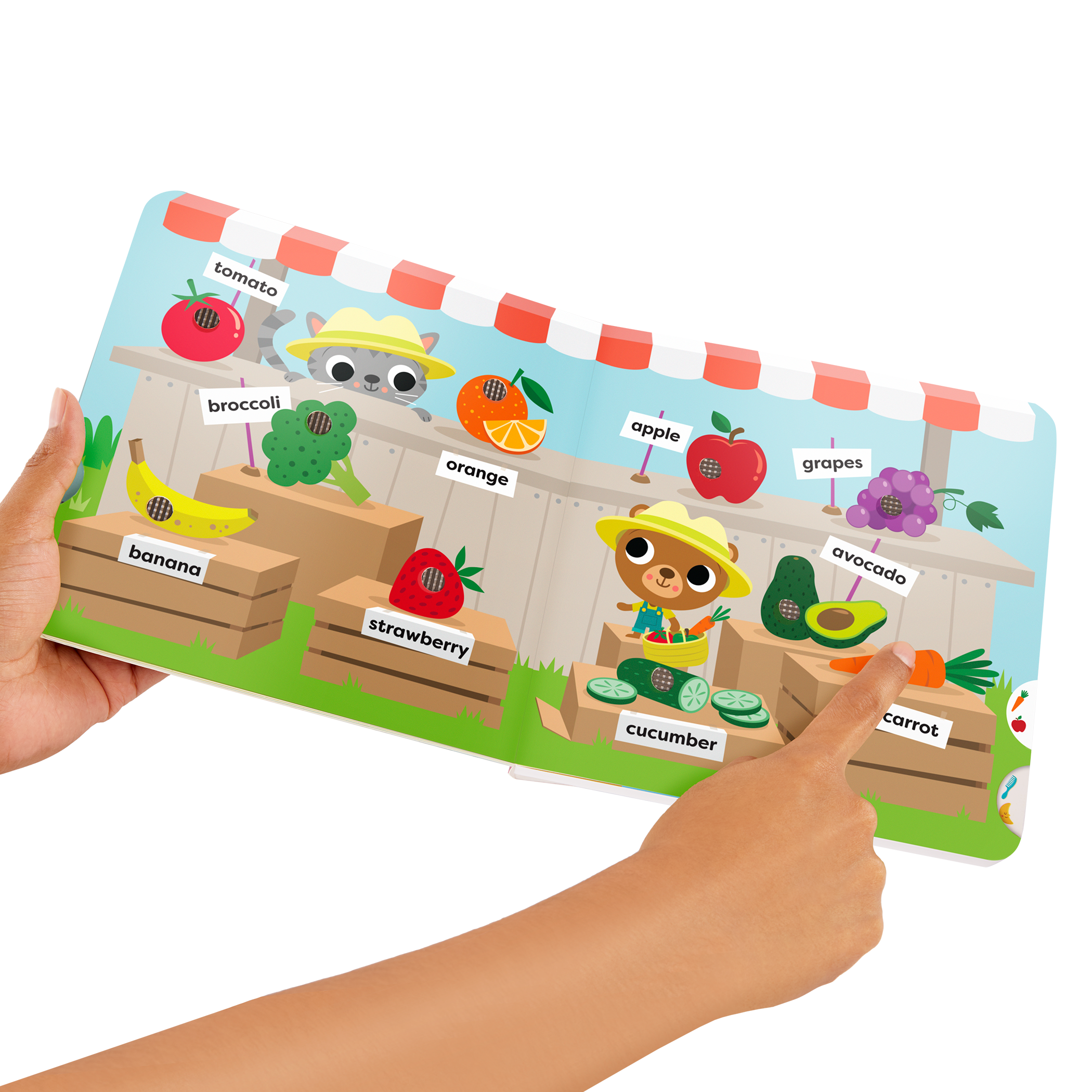 Interactive audio board book for babies first words vocabulary