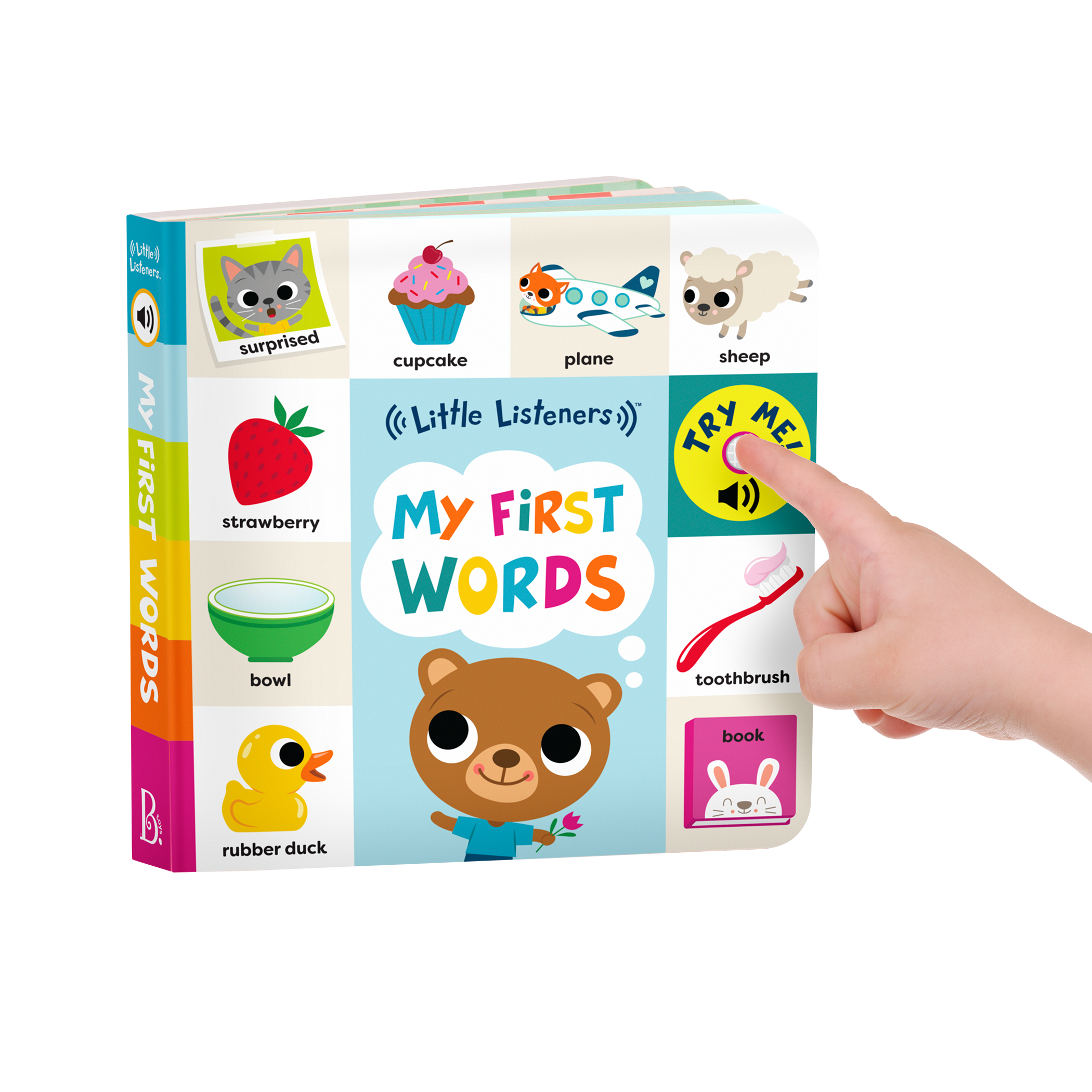 Interactive audio board book for babies first words vocabulary