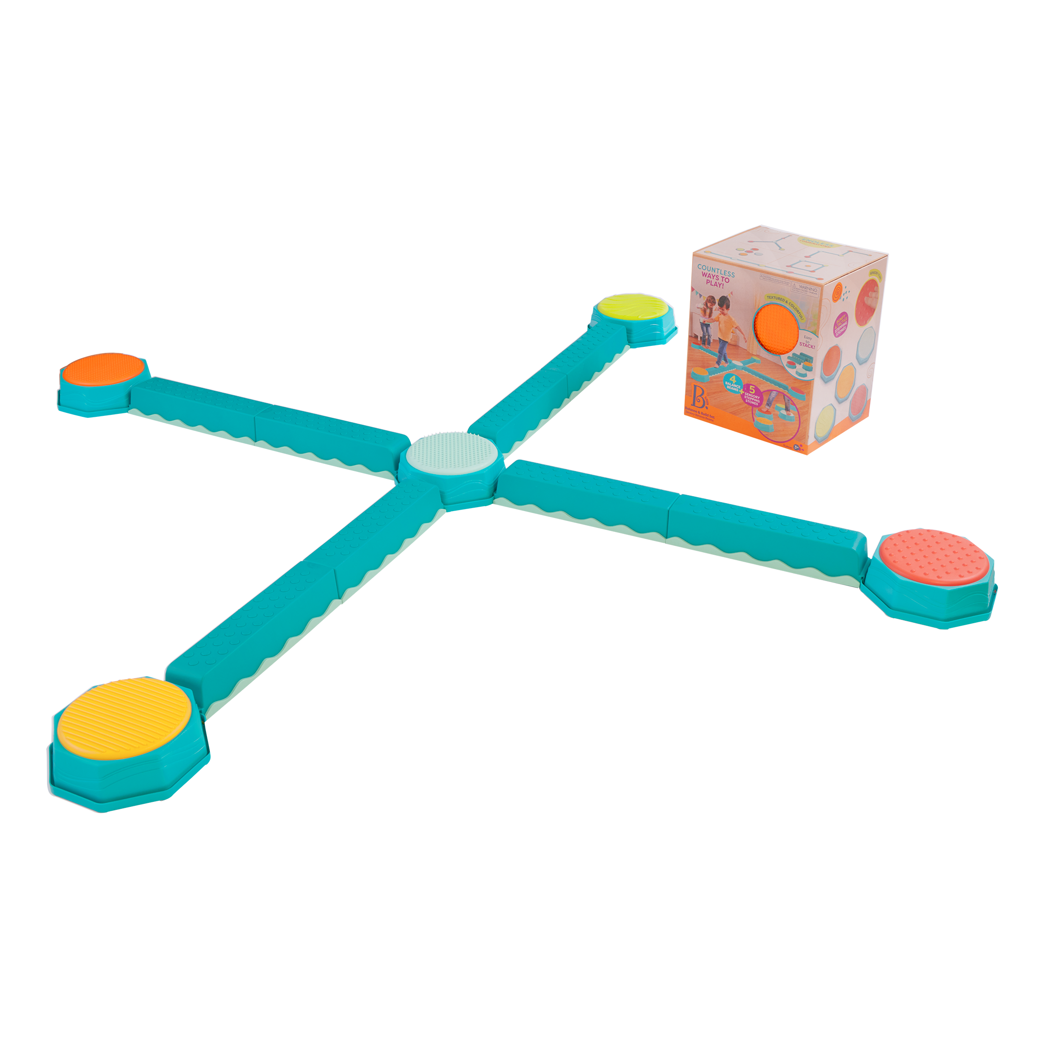 Balance beams for kids active play floor is lava