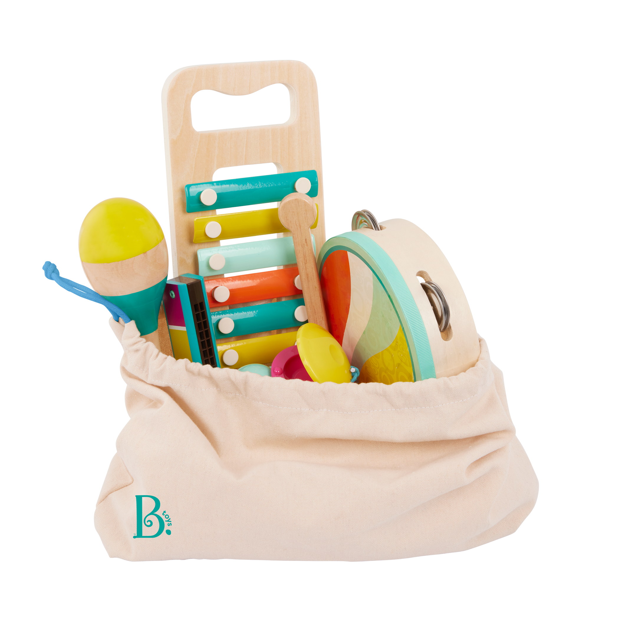 Wooden instruments pack for kids toddlers xylophone percussion