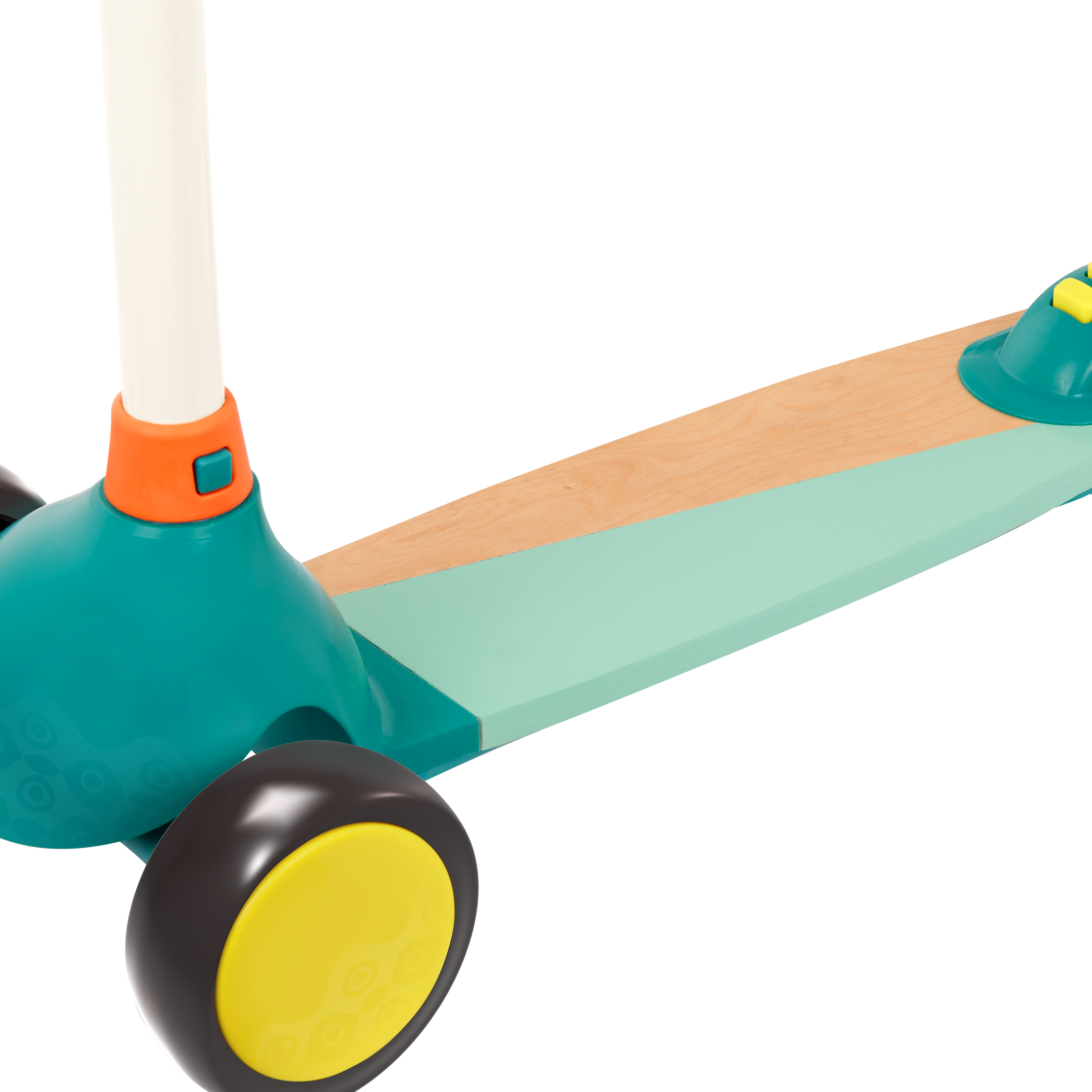 Wooden kids scooter for toddlers with light-up wheels