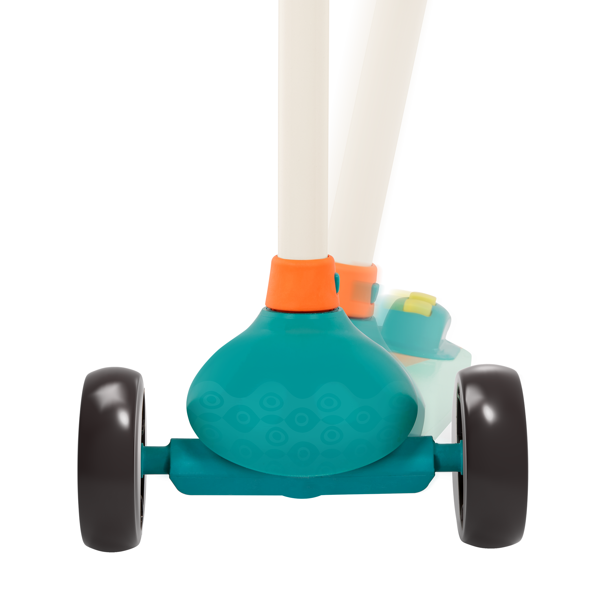 Wooden kids scooter for toddlers with light-up wheels