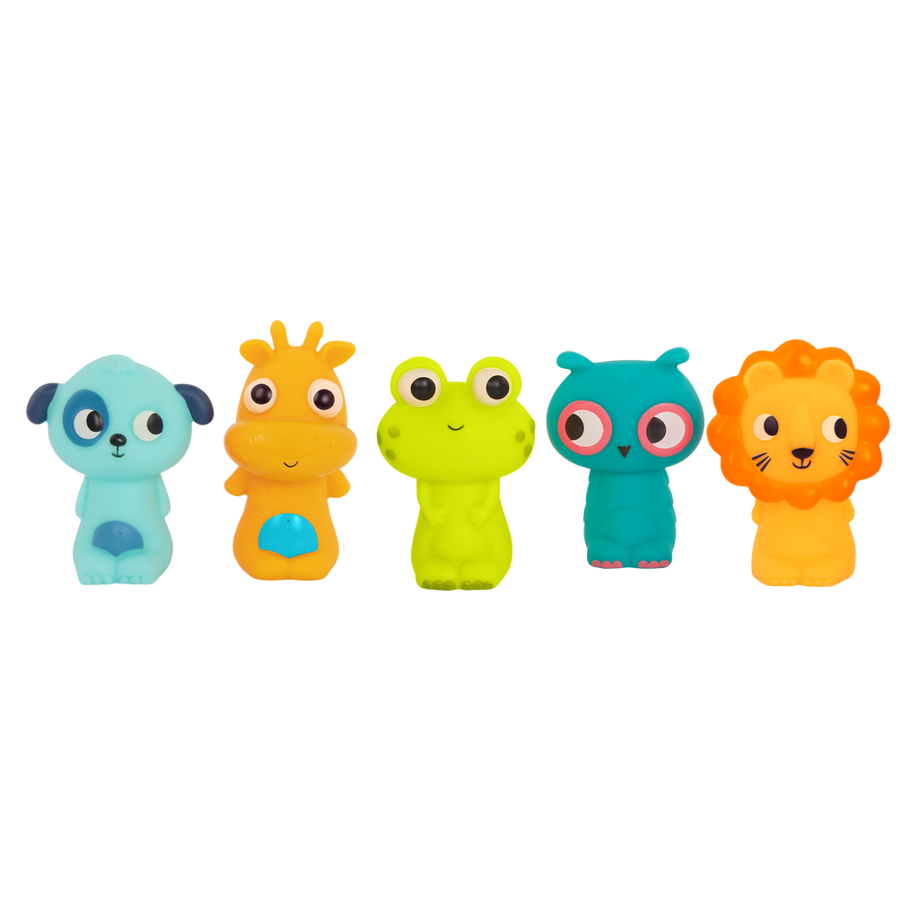 Animal finger puppets set for toddlers bath toy