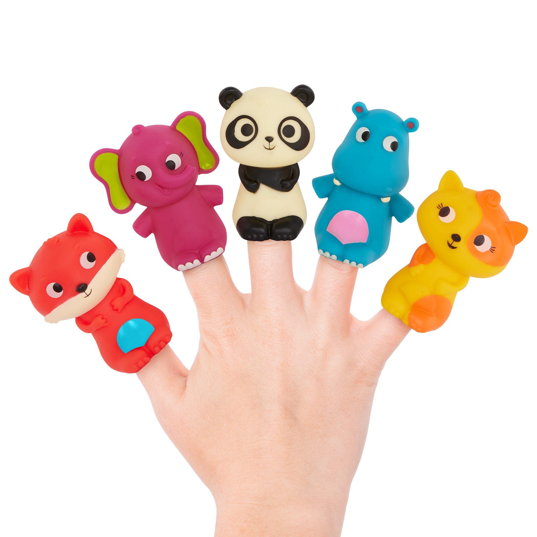 Animal finger puppets set for toddlers bath toy