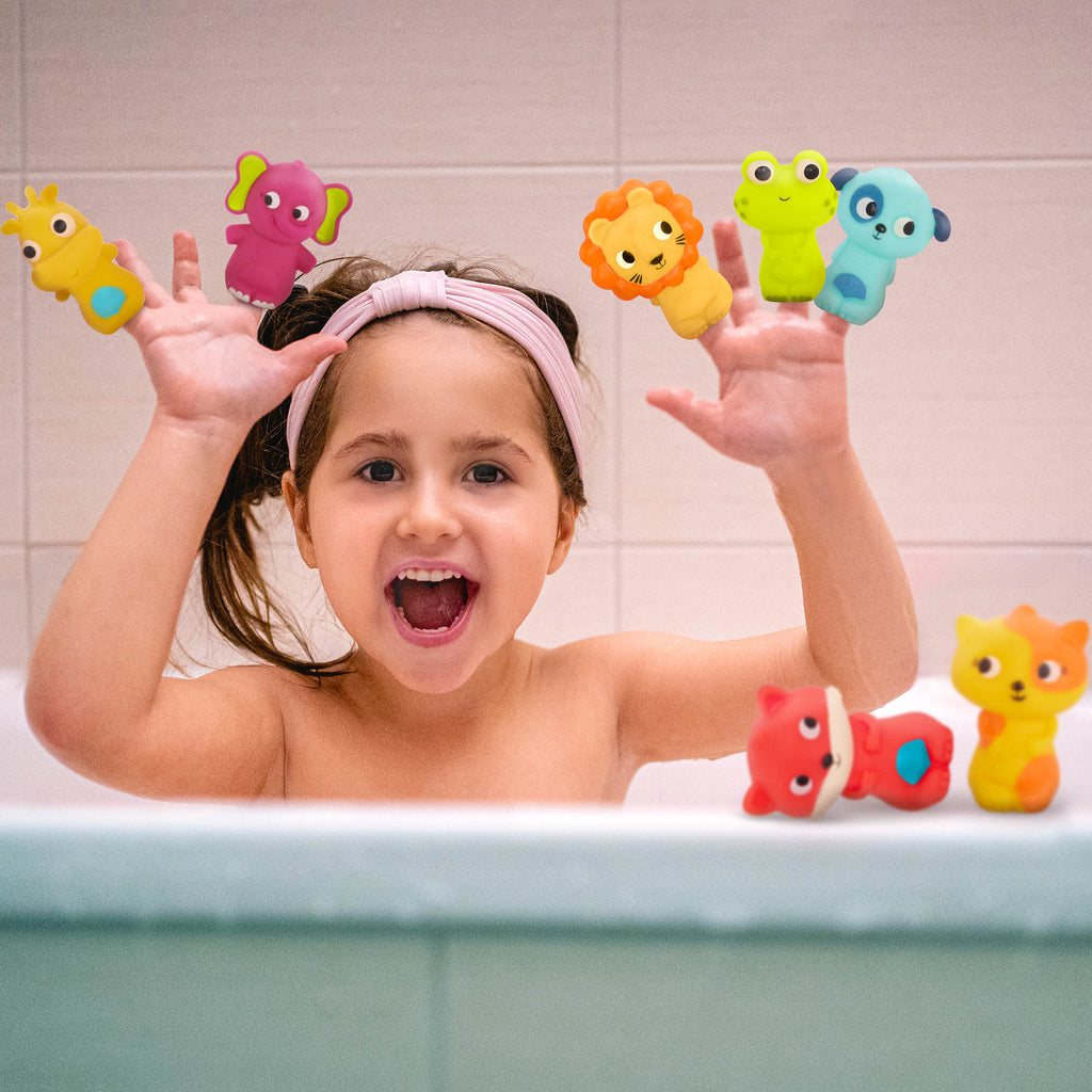 Animal finger puppets set for toddlers bath toy