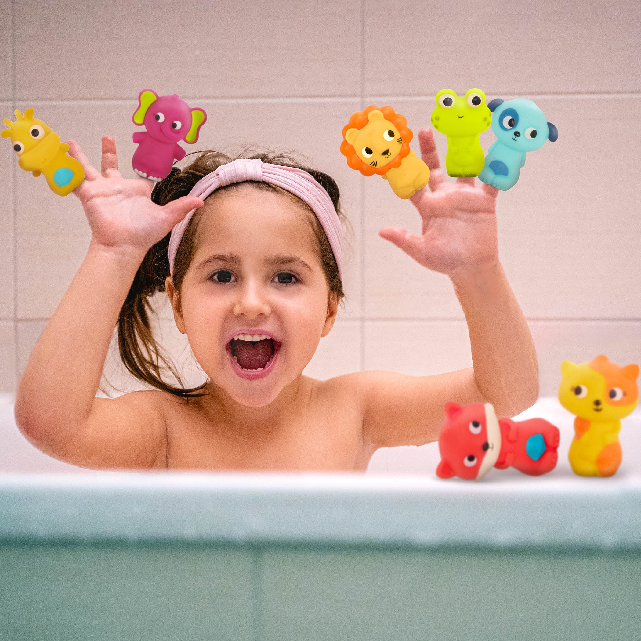 Animal finger puppets set for toddlers bath toy