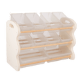 Kids playroom bin storage organizer shelf