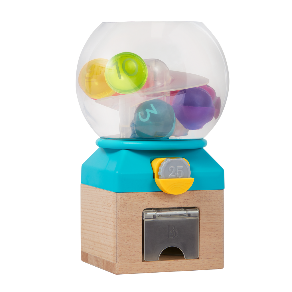 Gumball machine toy counting numbers and colors for kids