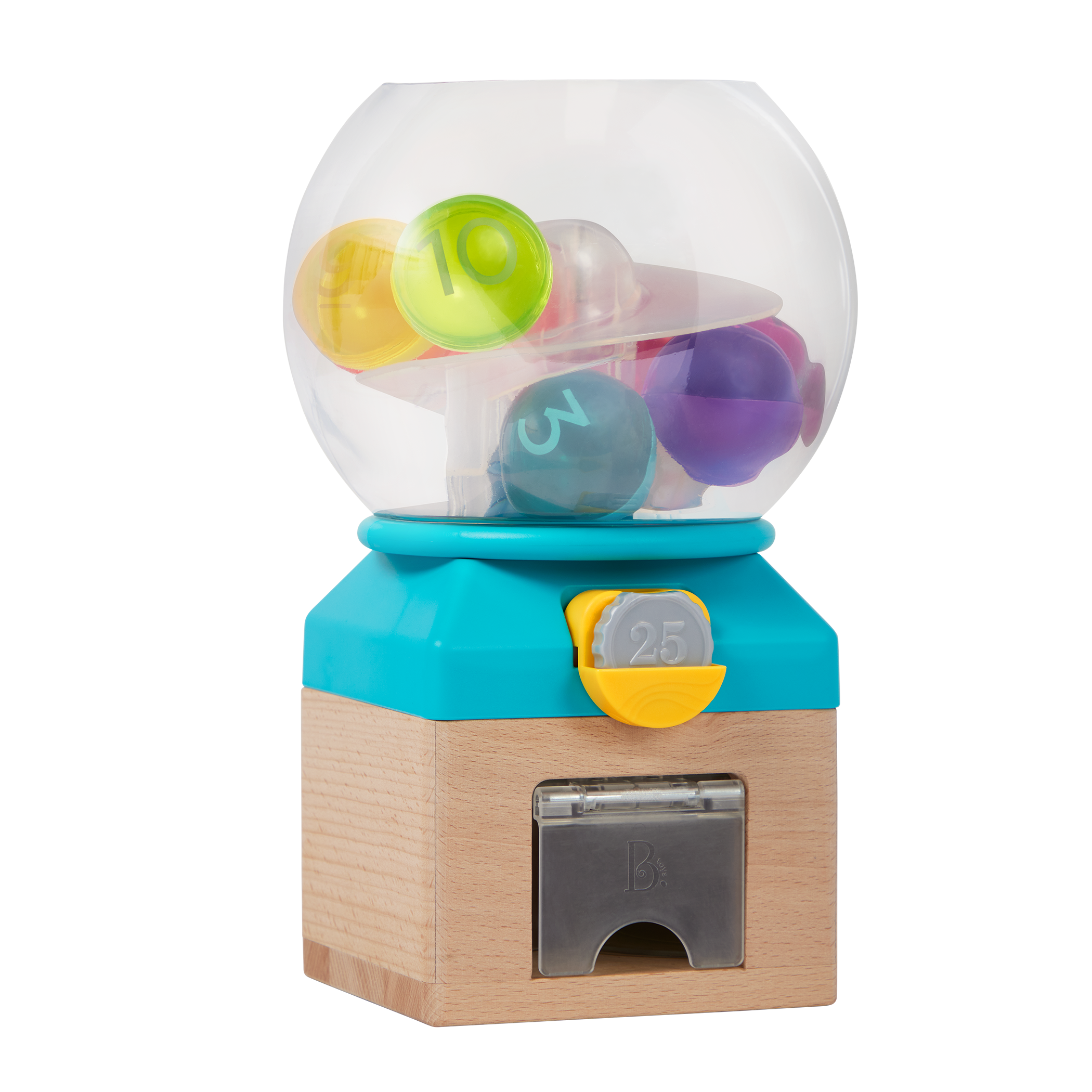 Gumball machine toy counting numbers and colors for kids