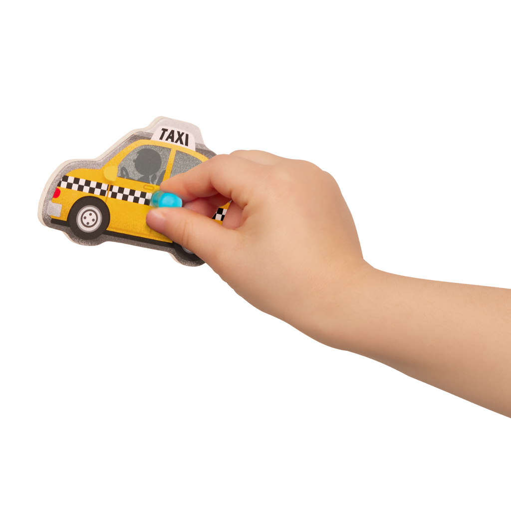 Wooden peg puzzles for toddlers trucks cars construction