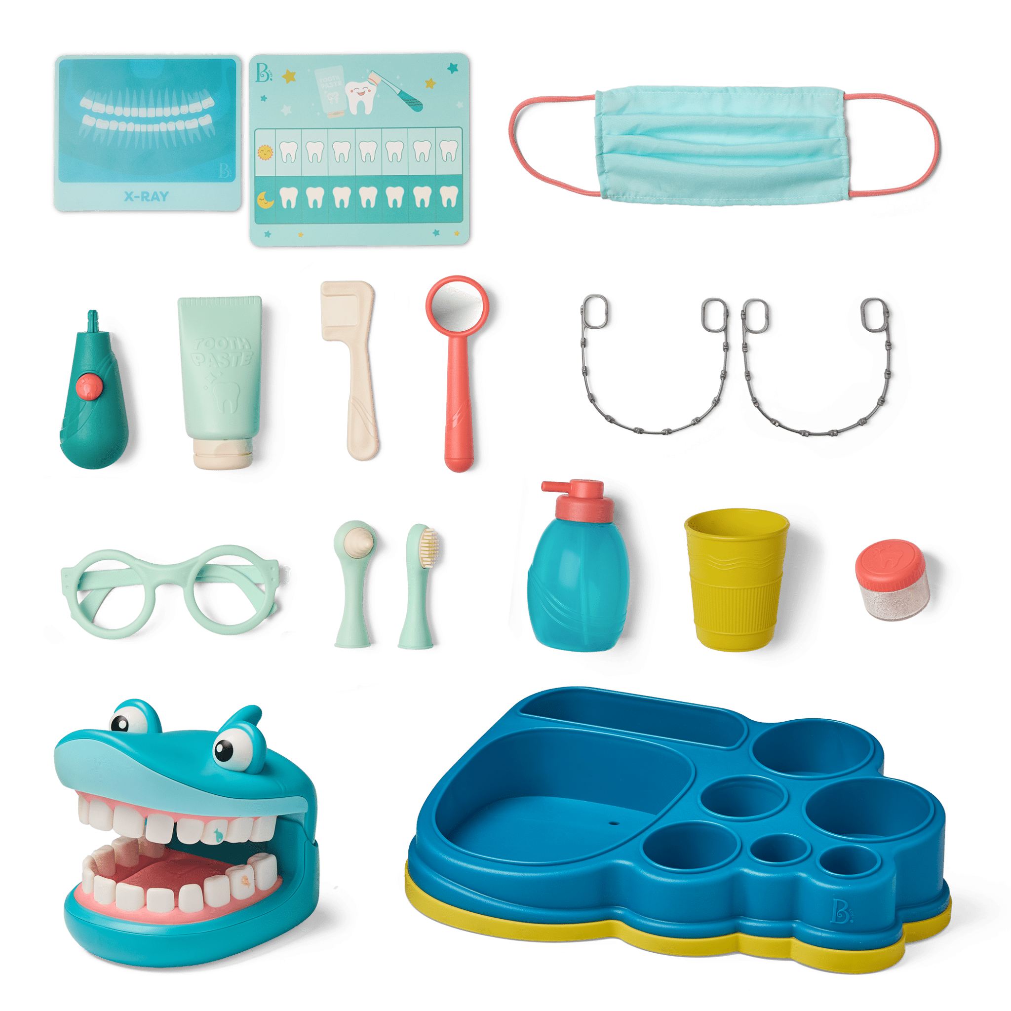 Complete Shark Tooth Dentist Set pretend play playset for infants