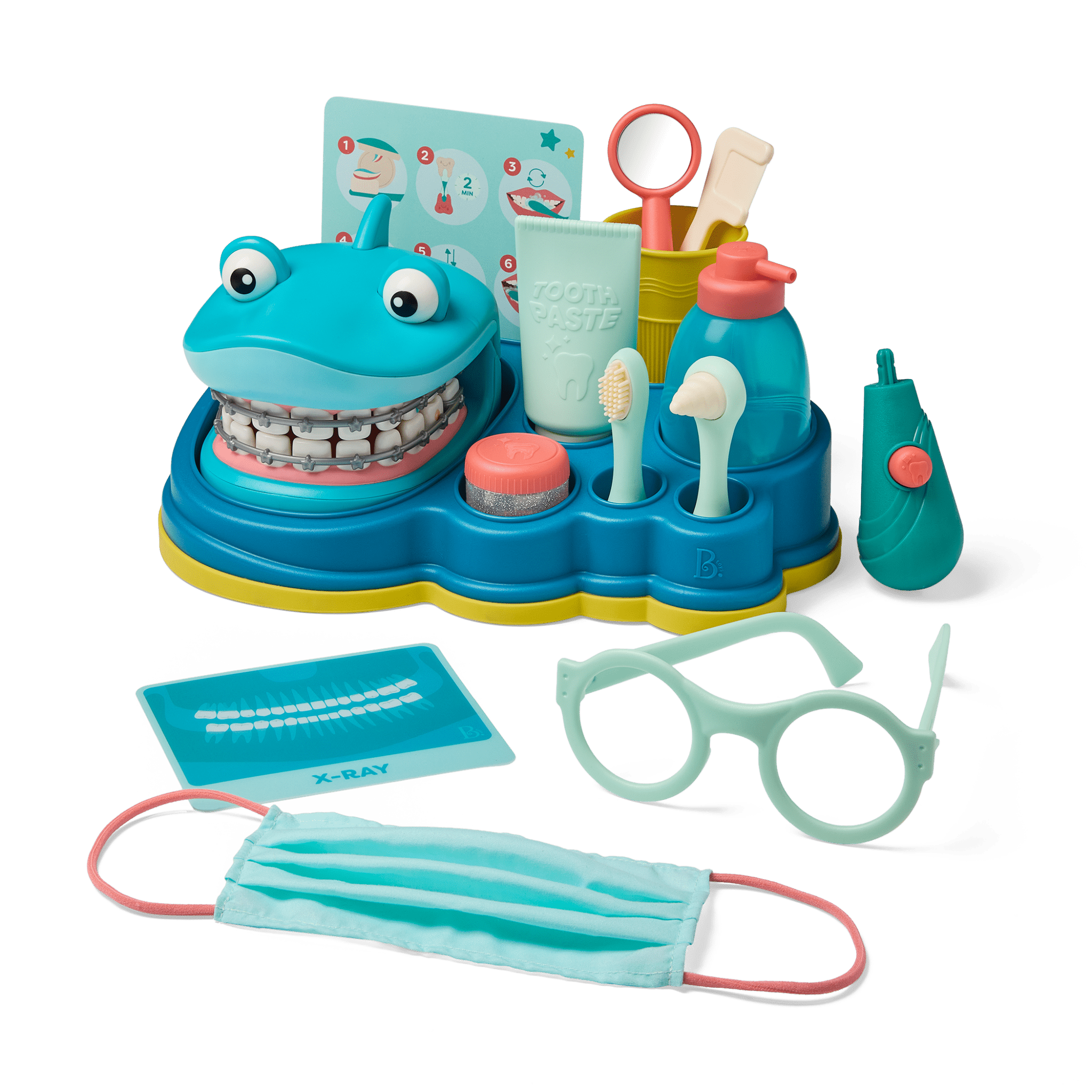 Complete Shark Tooth Dentist Set pretend play playset for infants