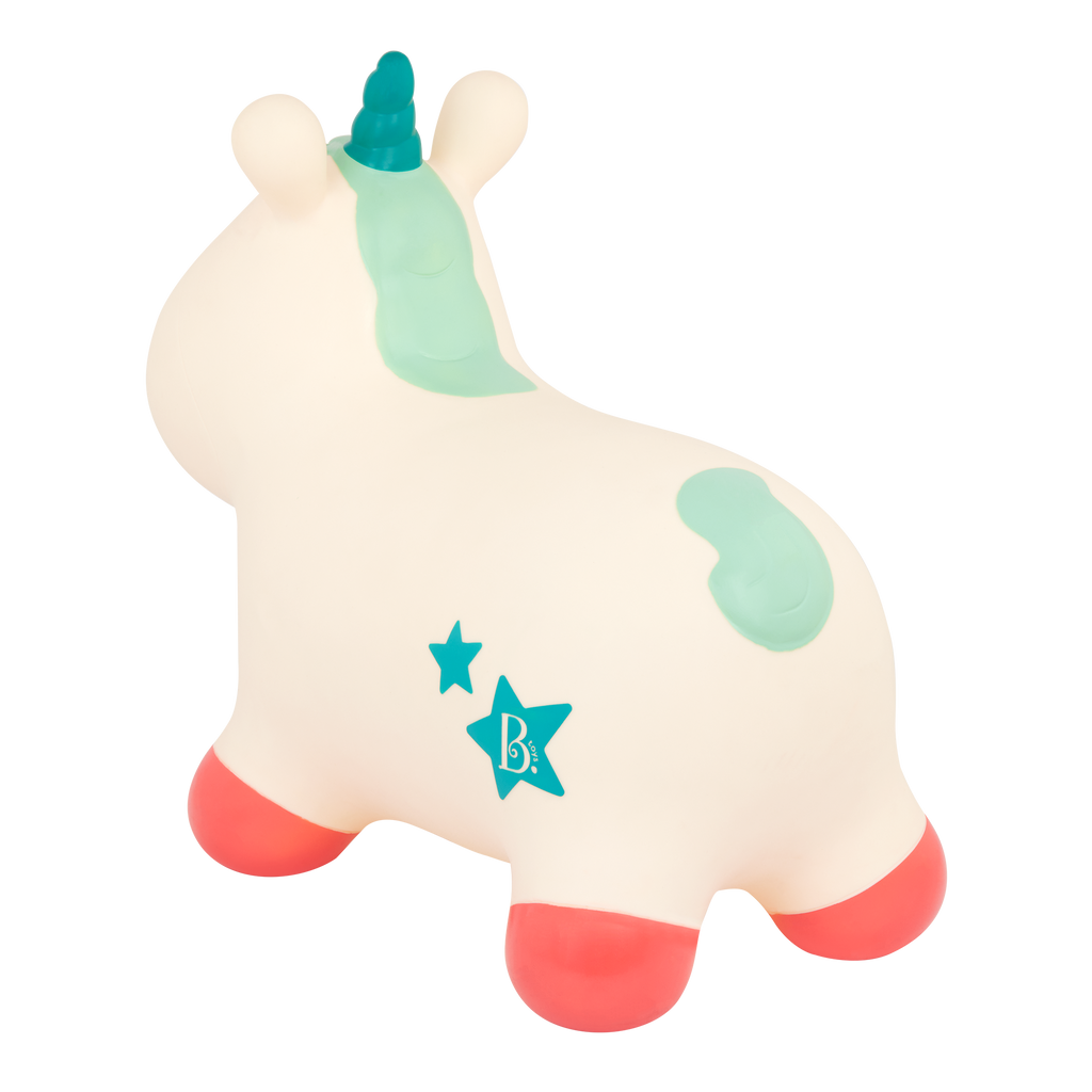 Unicorn inflatable bouncer toy for toddlers ride-on