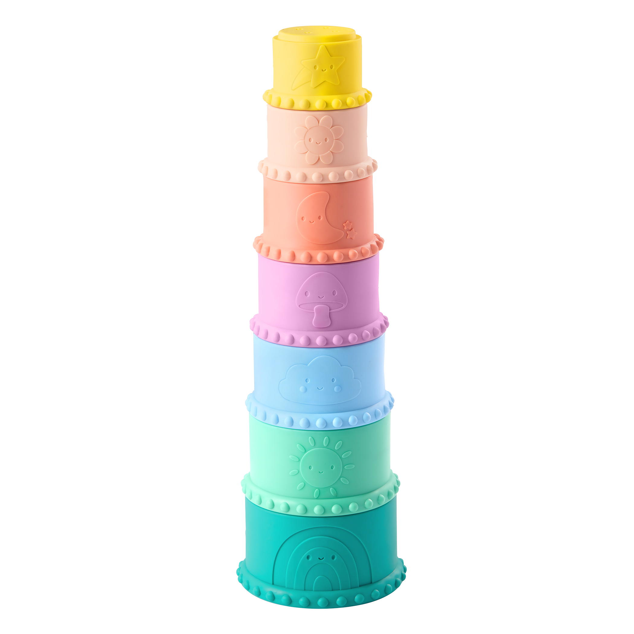 Soft baby blocks and stacking cups