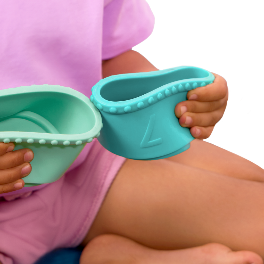 Soft baby blocks and stacking cups