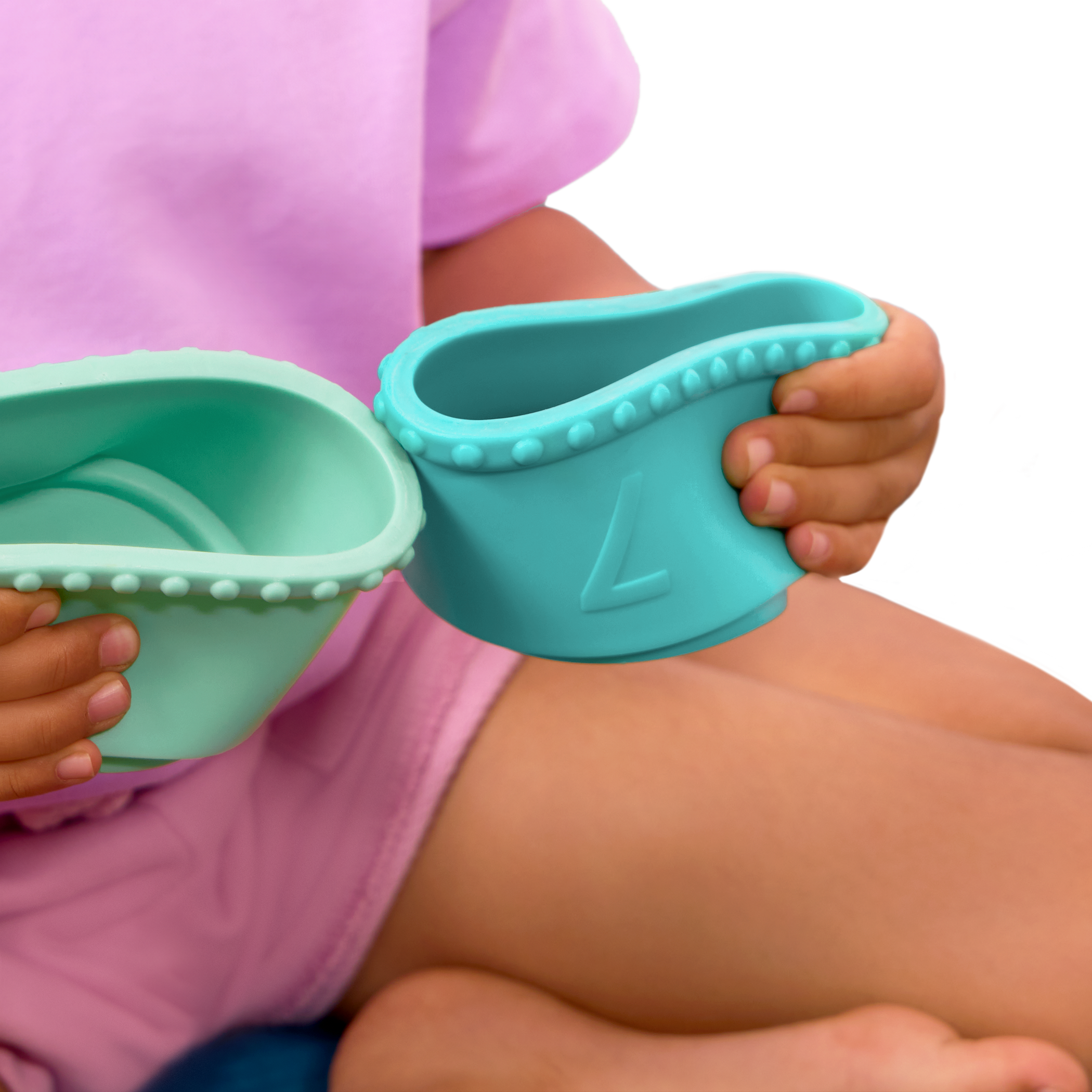 Soft baby blocks and stacking cups