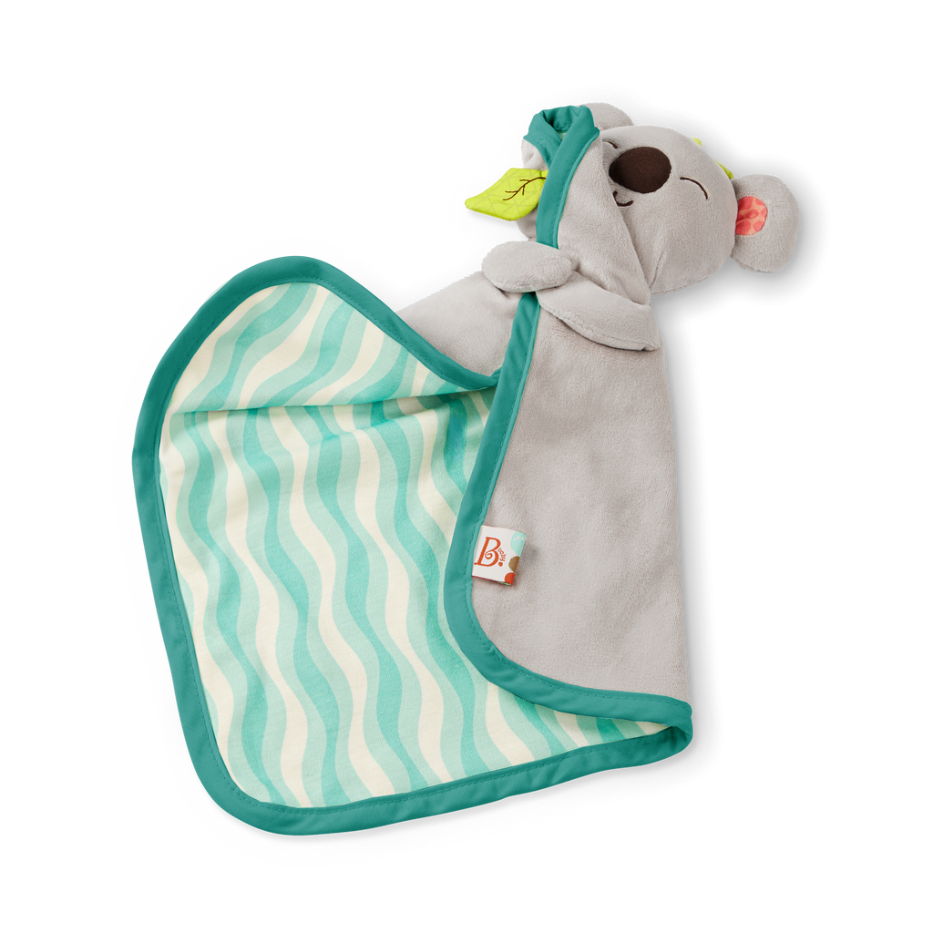 Plush baby lovey koala blanket