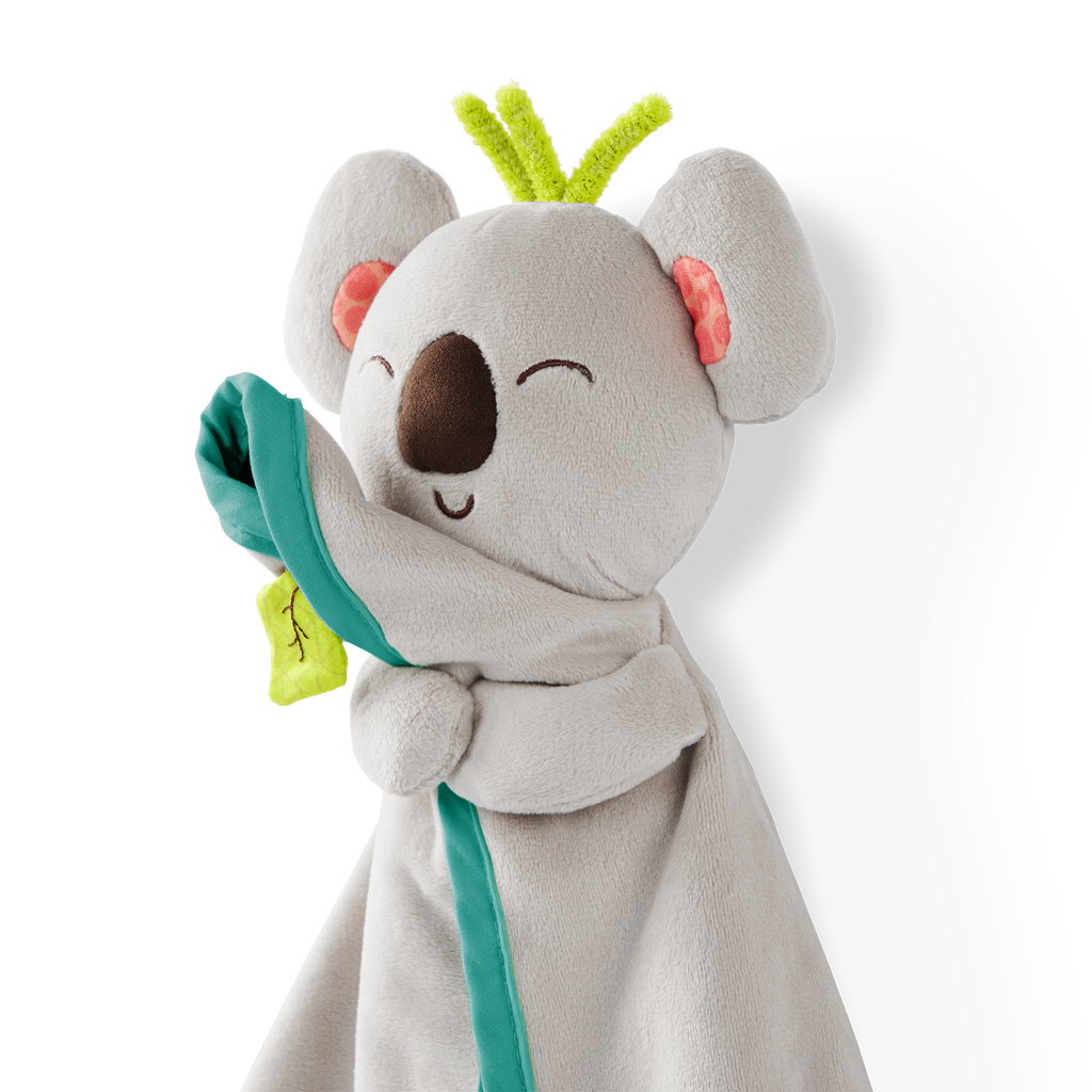 Plush baby lovey koala blanket